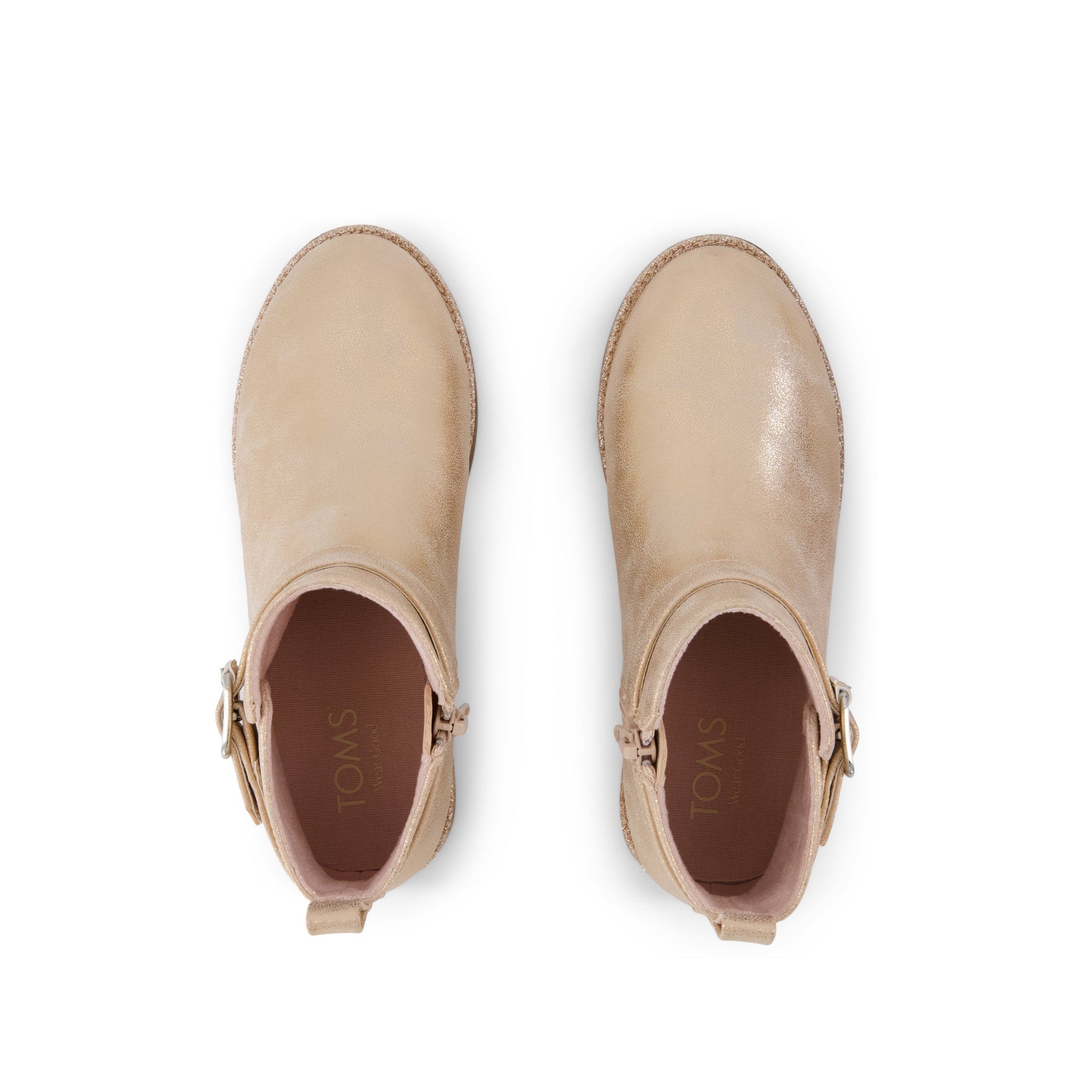 Seashell Metallic Faux Leather Mia Kids Boot - Image 5