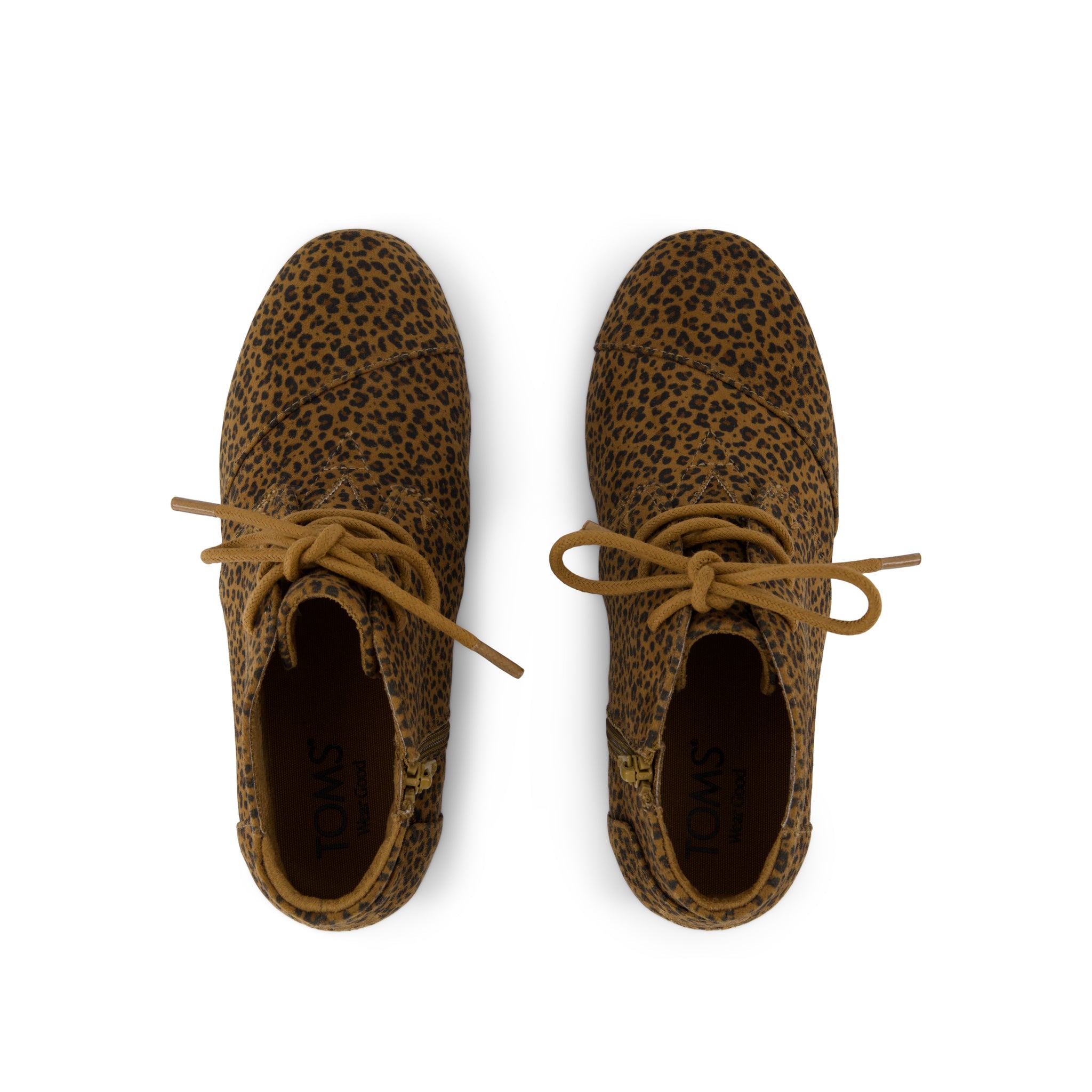 Toffee Micro Leopard Desert Wedge Kids Boot - Image 6