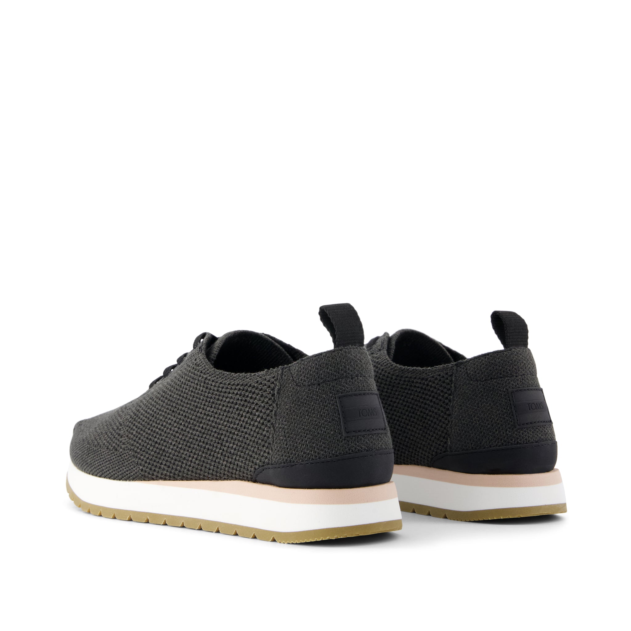 Womens Resident Plus Lace-Up Sneaker Charcoal Engineered Knit - Image 3