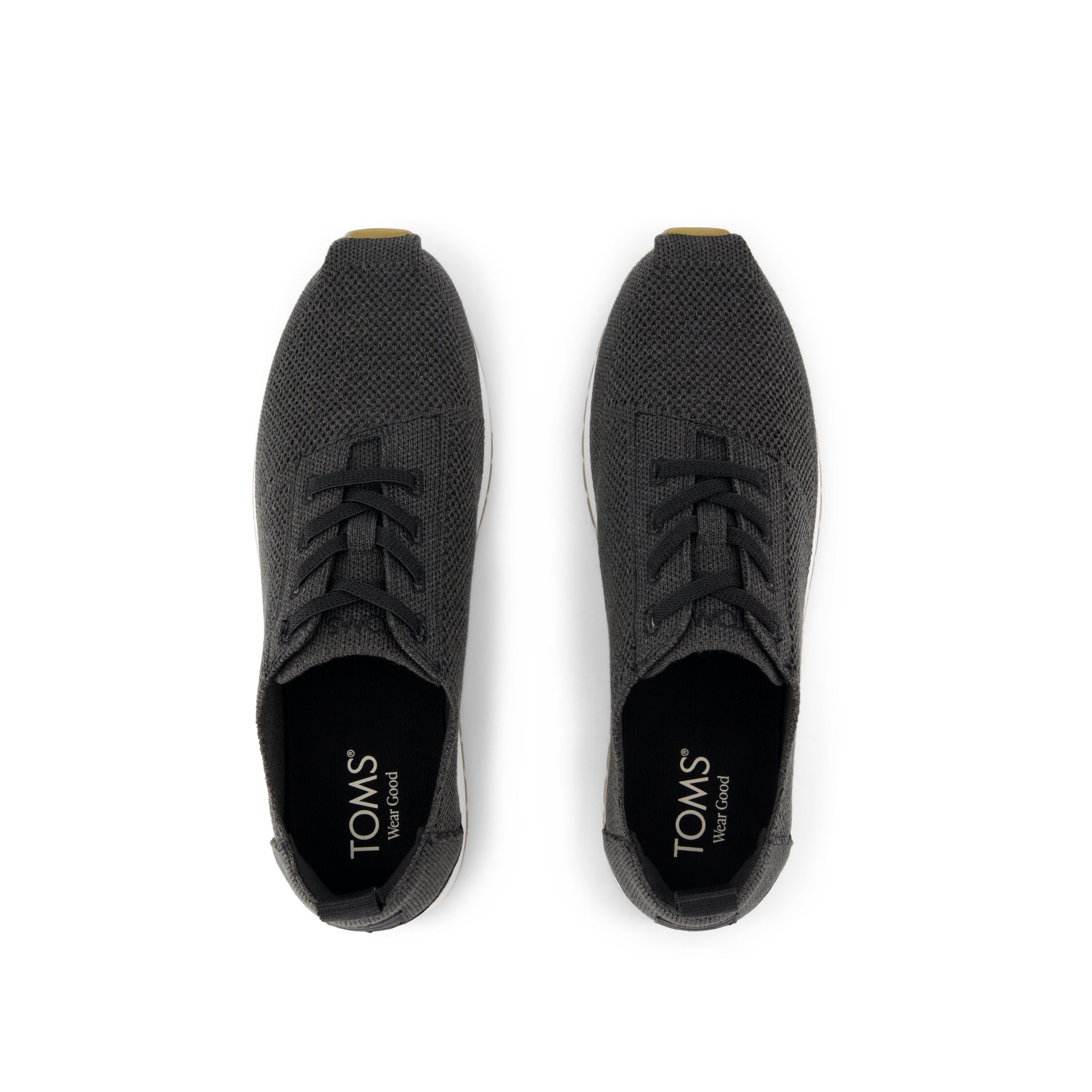 Womens Resident Plus Lace-Up Sneaker Charcoal Engineered Knit - Image 5