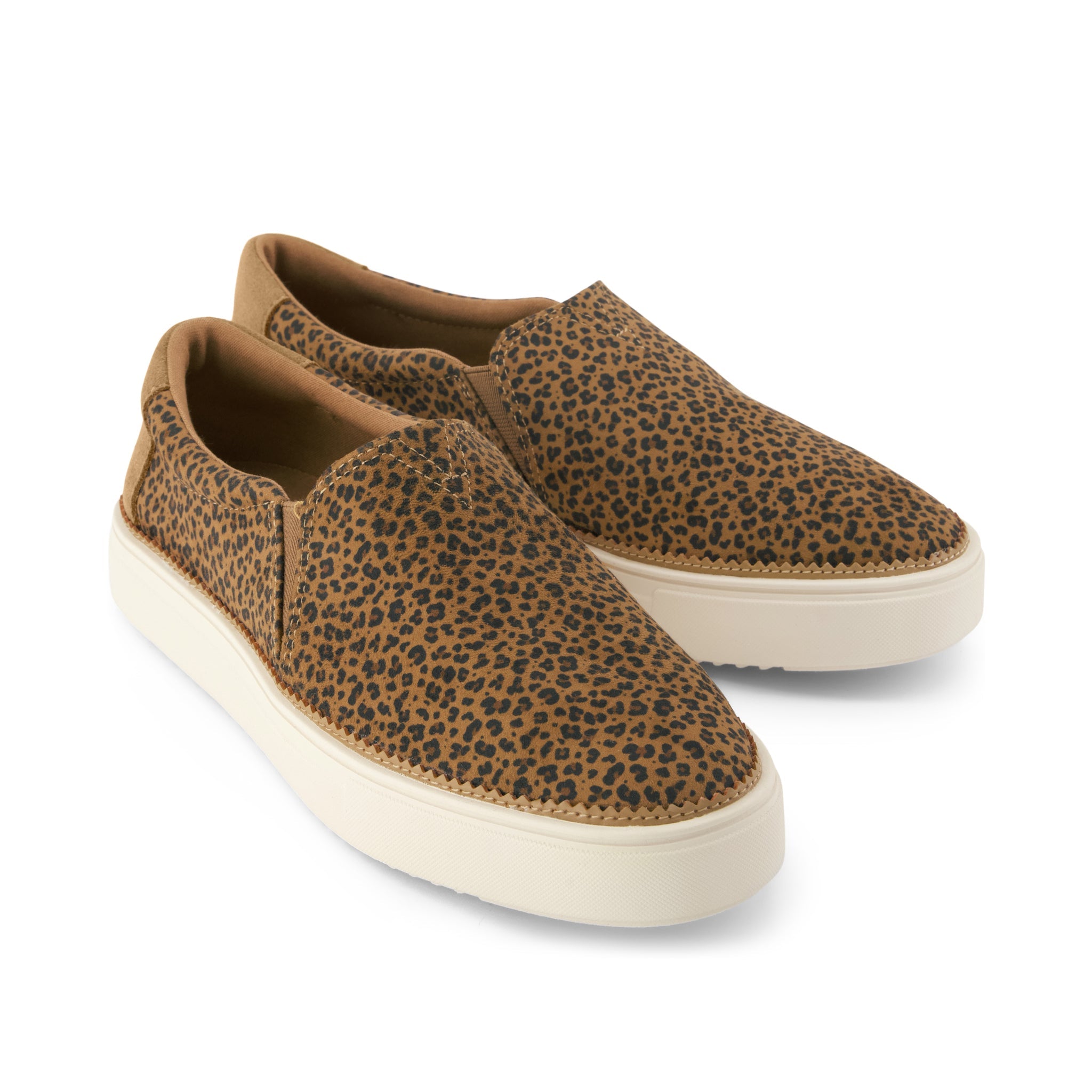 Womens Emily Slip On Sneaker Toffee Leopard Print - Image 3