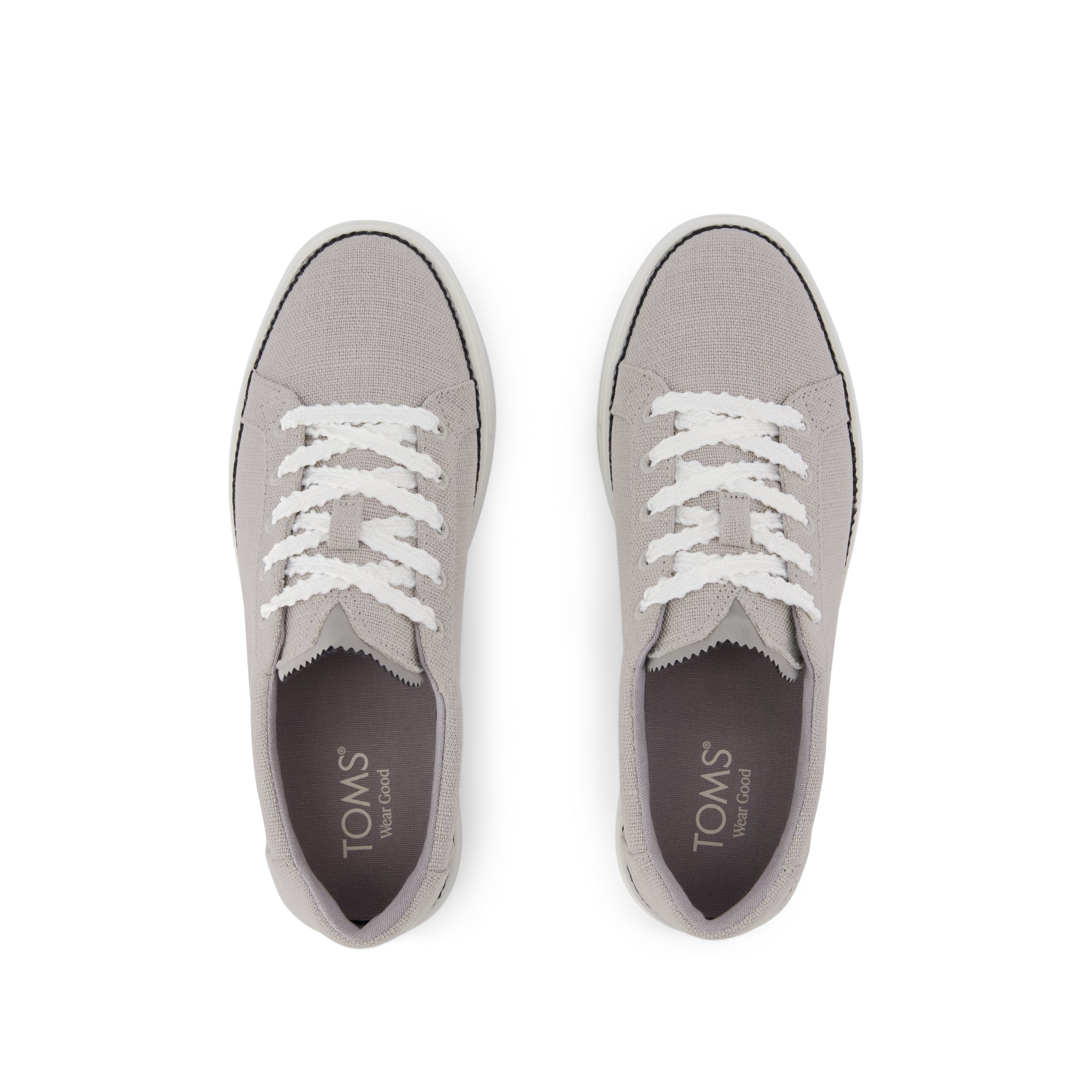 Womens Izzy Lace-Up Sneaker Drizzle Grey Heritage Canvas - Image 6