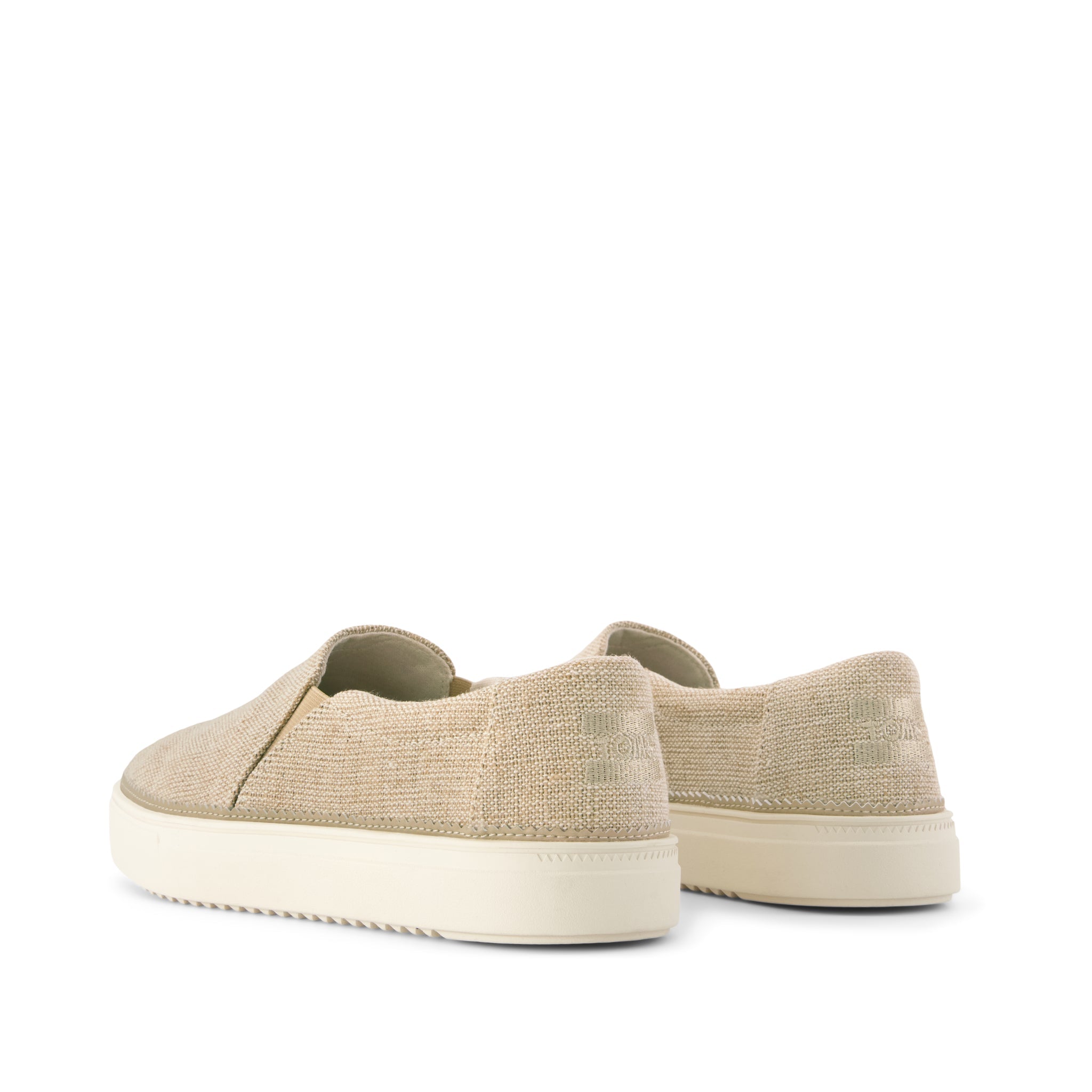Womens Emily Slip On Sneaker Natural Undyed Heritage Canvas - Image 3