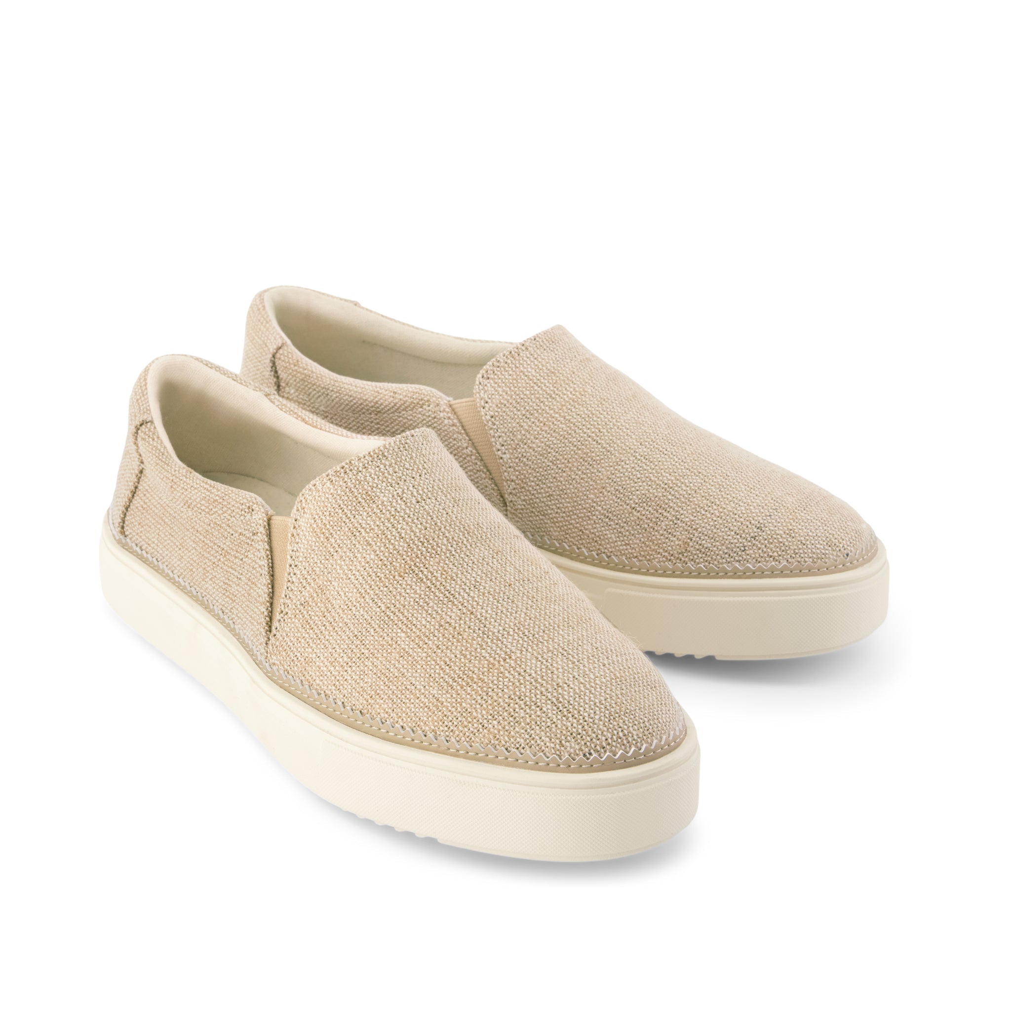 Womens Emily Slip On Sneaker Natural Undyed Heritage Canvas - Image 2