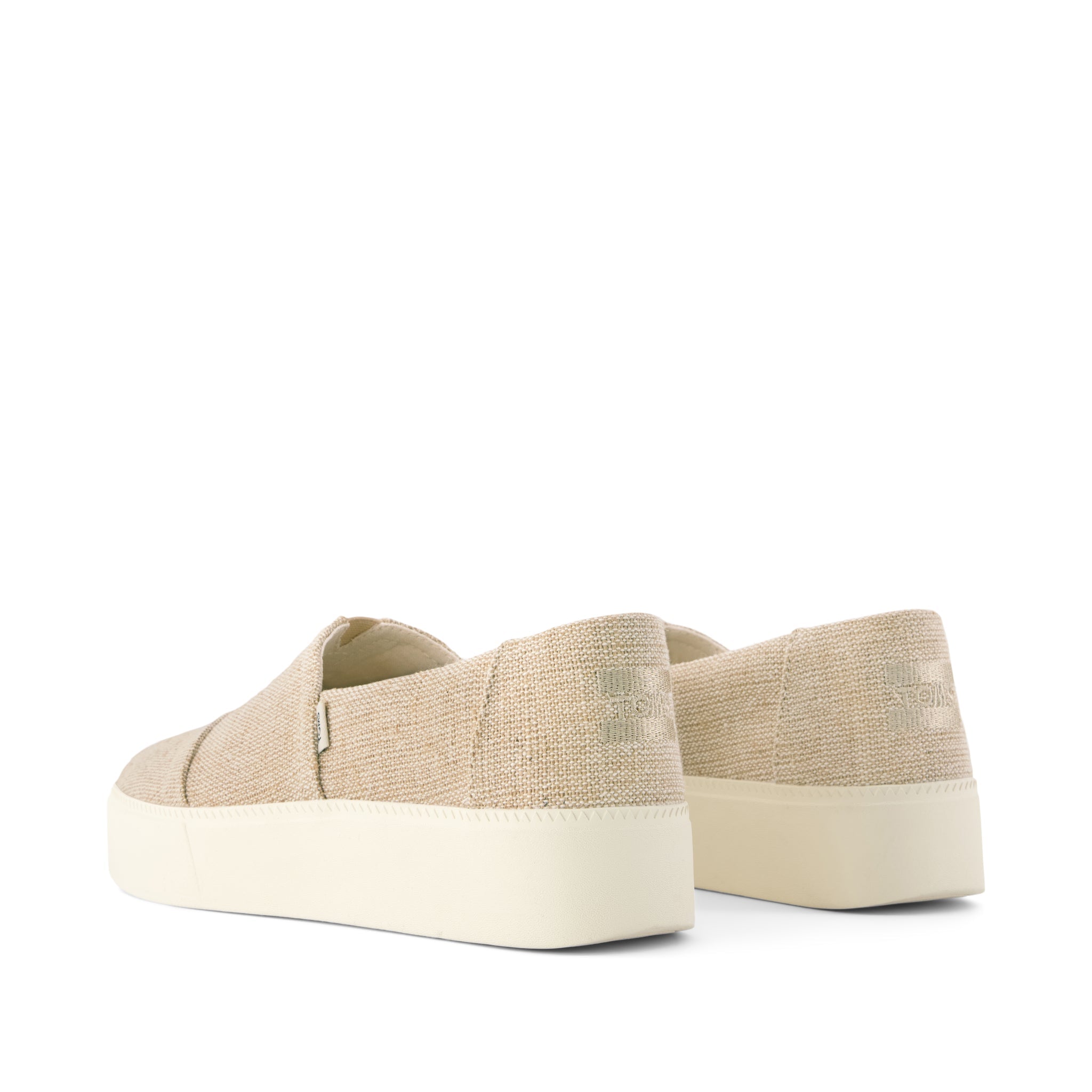 Womens Asher Platform Slip On Sneaker Natural Undyed Heritage Canvas - Image 4