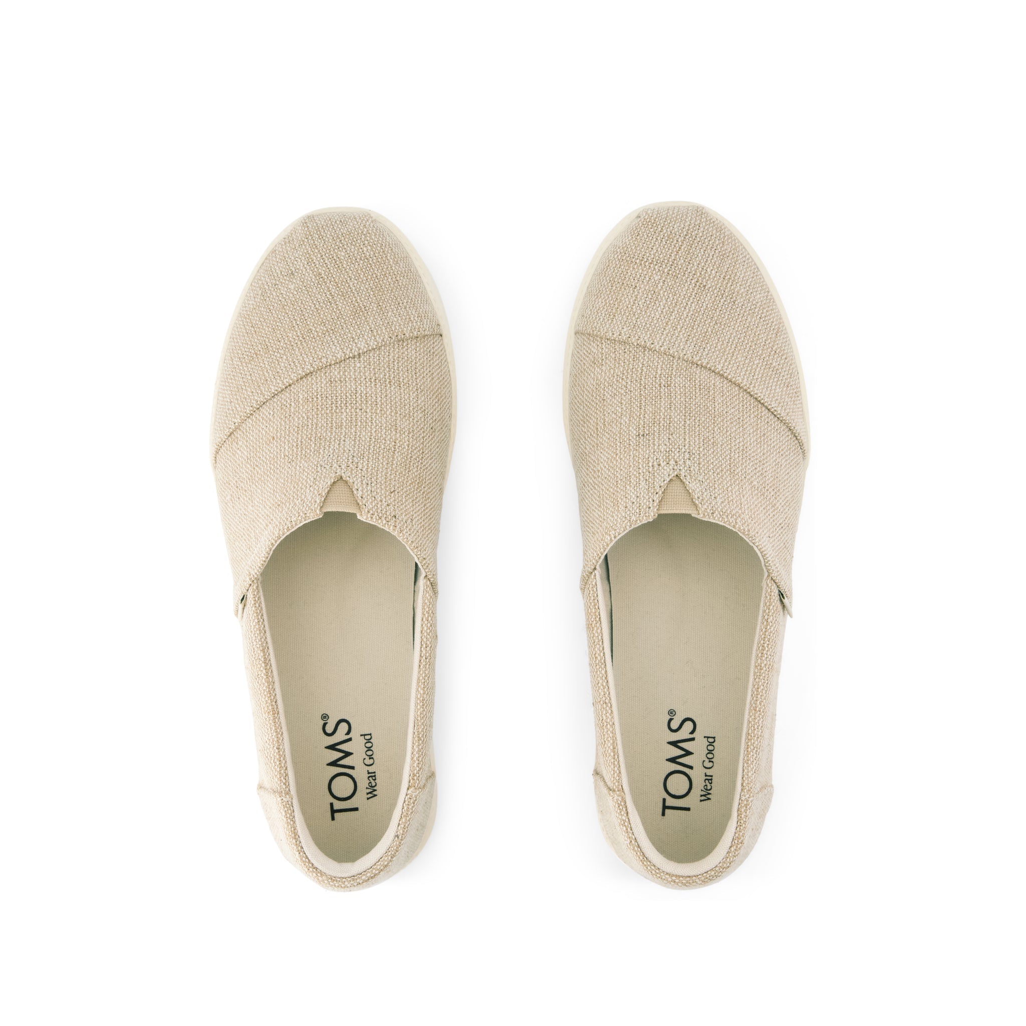 Womens Asher Platform Slip On Sneaker Natural Undyed Heritage Canvas - Image 6