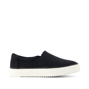 Womens Emily Slip On Sneaker Black Heritage Canvas