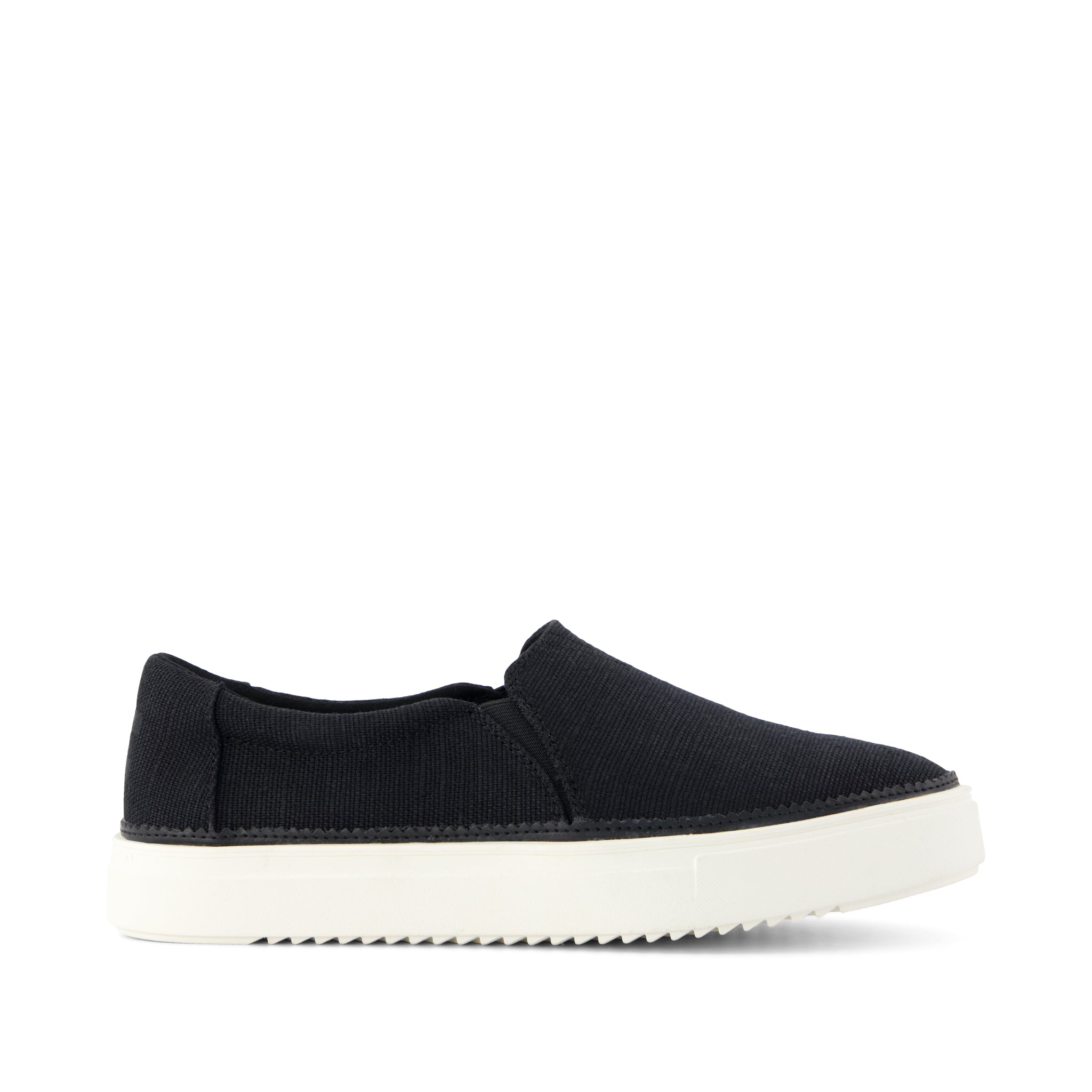 Womens Emily Slip On Sneaker Black Heritage Canvas