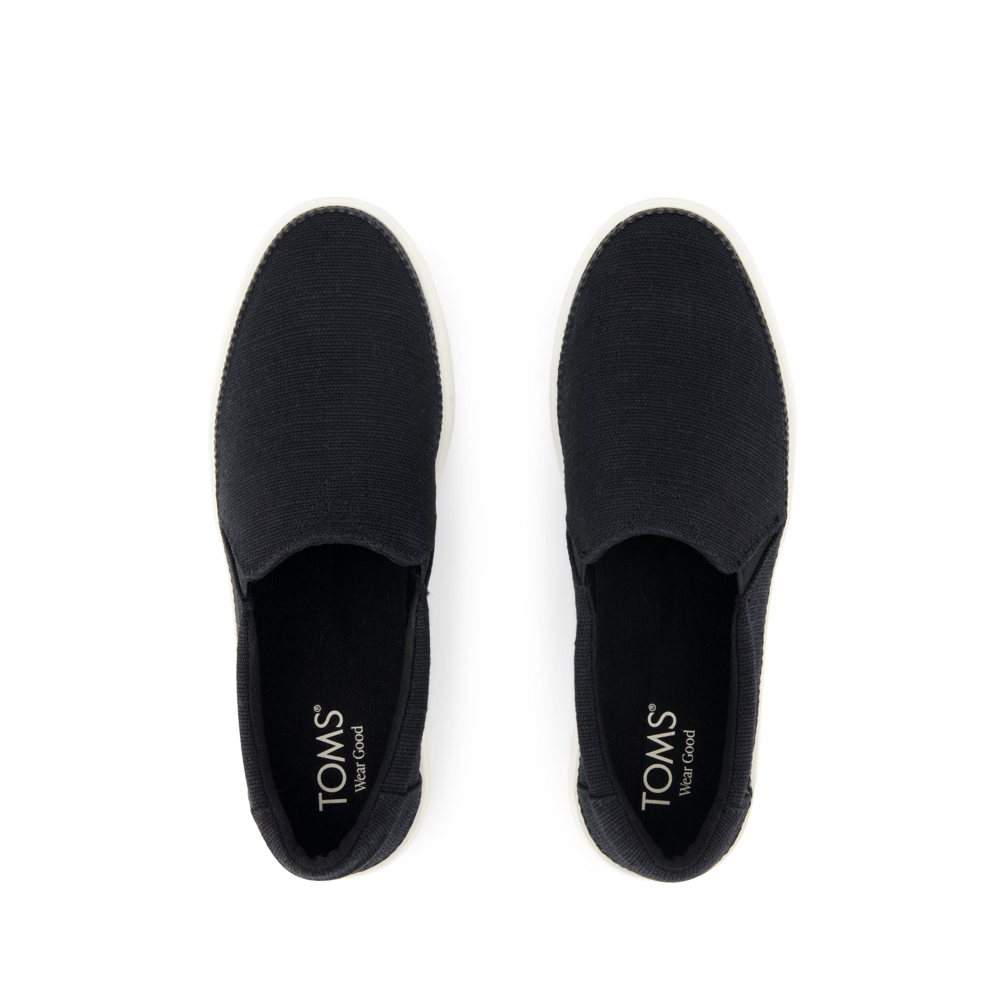 Womens Emily Slip On Sneaker Black Heritage Canvas - Image 6