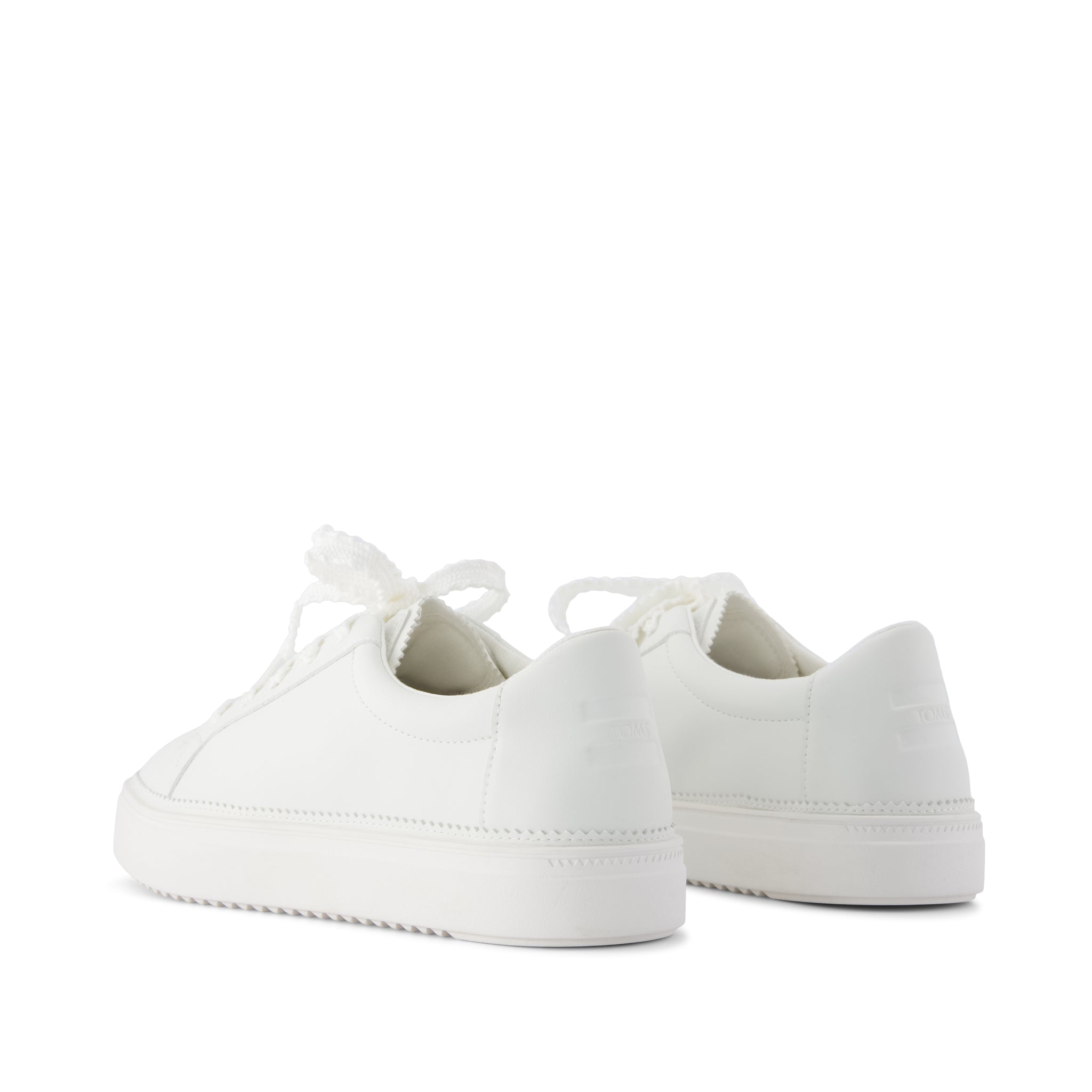 Womens Izzy Lace-Up Sneaker White Faux Leather - Image 4