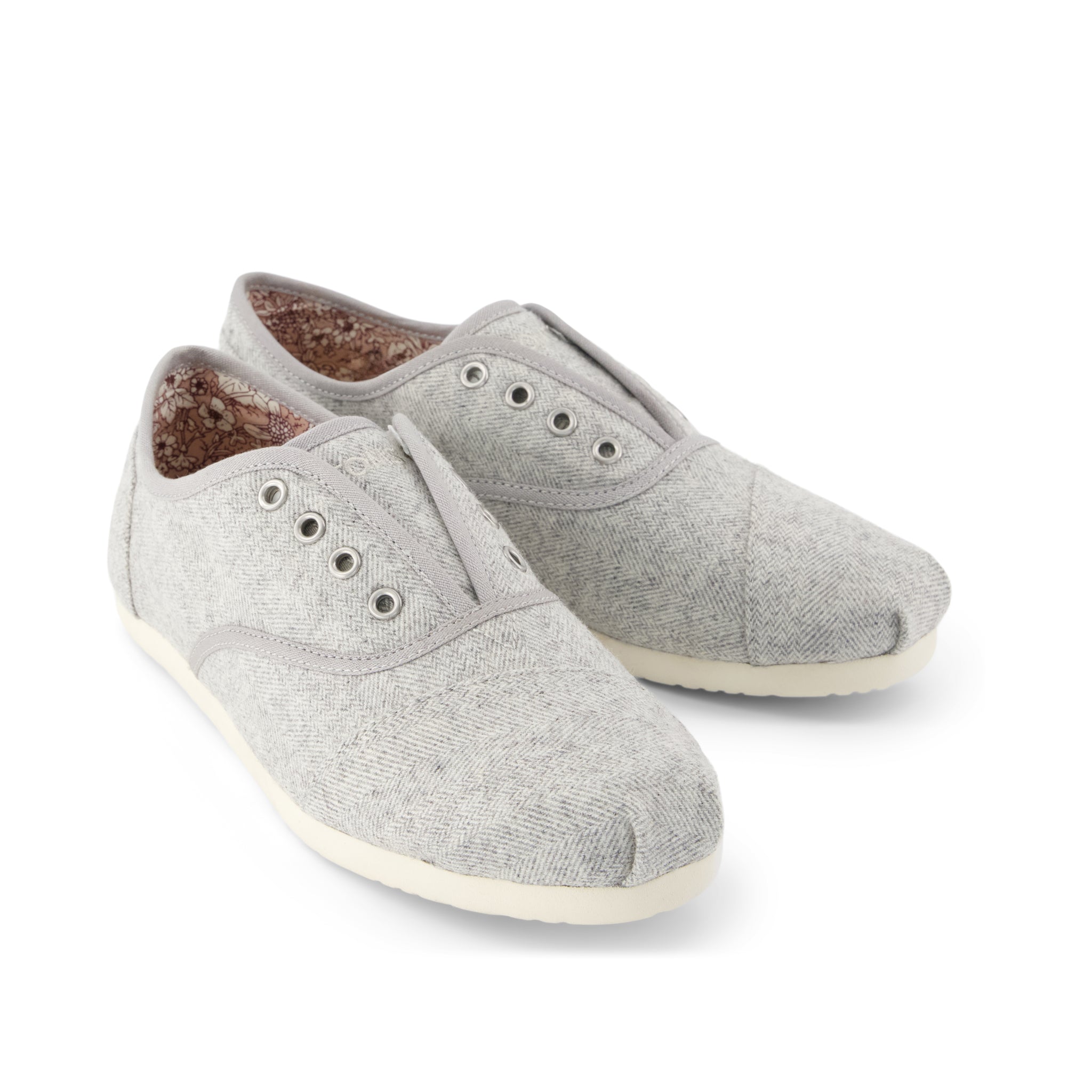 Womens Cordones Plus Sneaker Light Grey Heritage Herringbone - Image 3