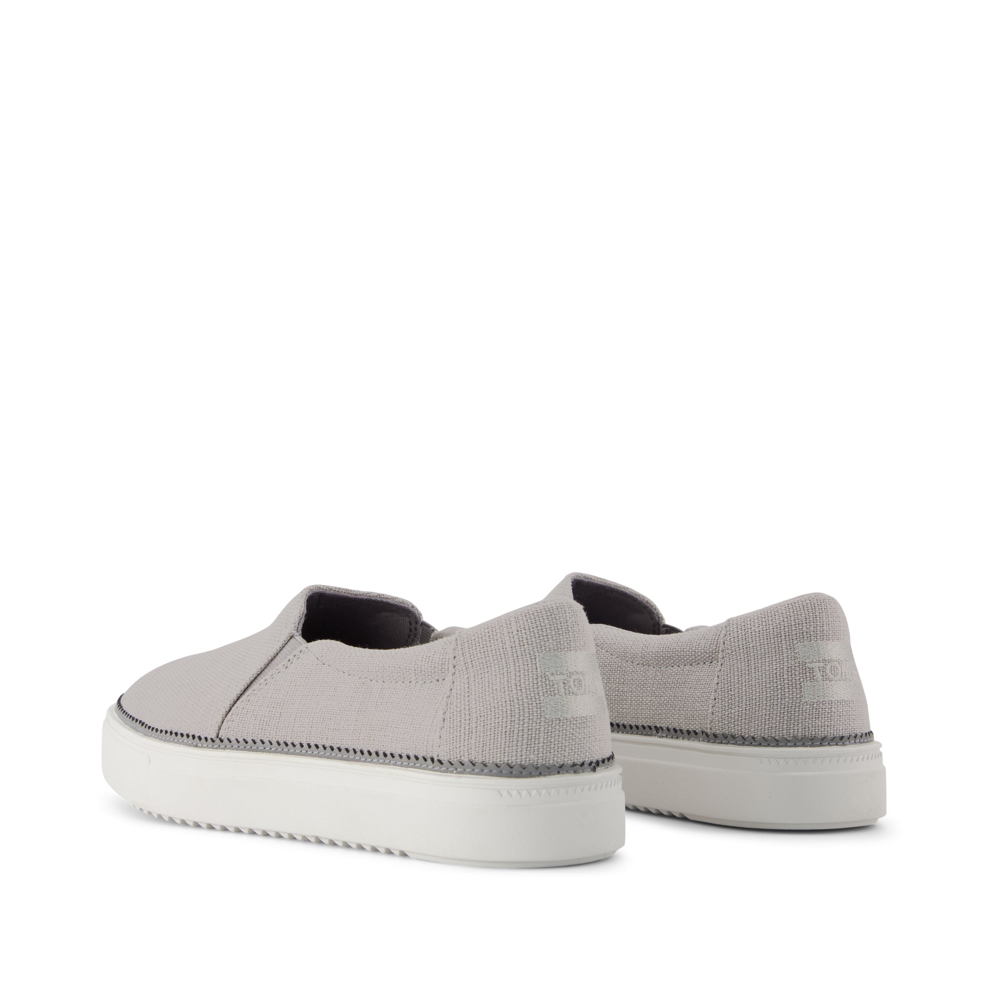 Womens Emily Slip On Sneaker Drizzle Grey Heritage Canvas - Image 4