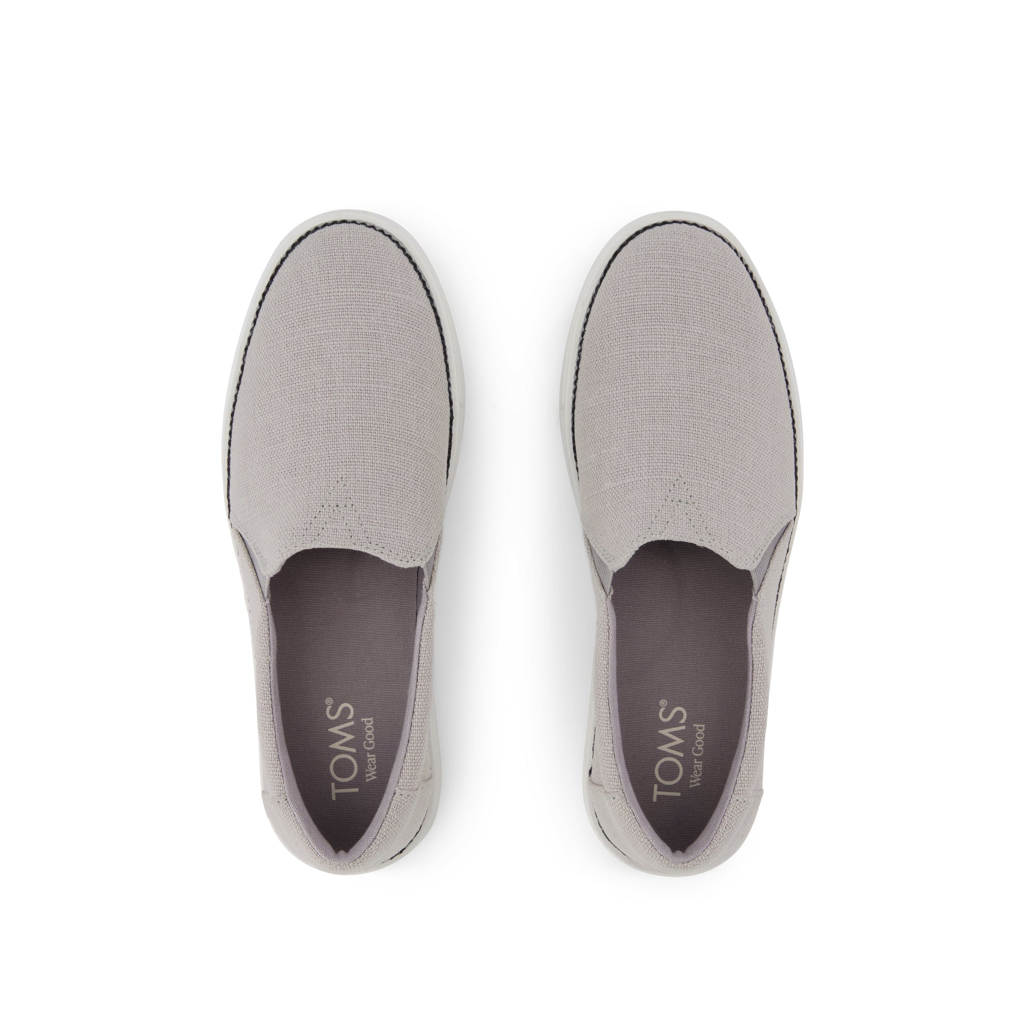 Womens Emily Slip On Sneaker Drizzle Grey Heritage Canvas - Image 6
