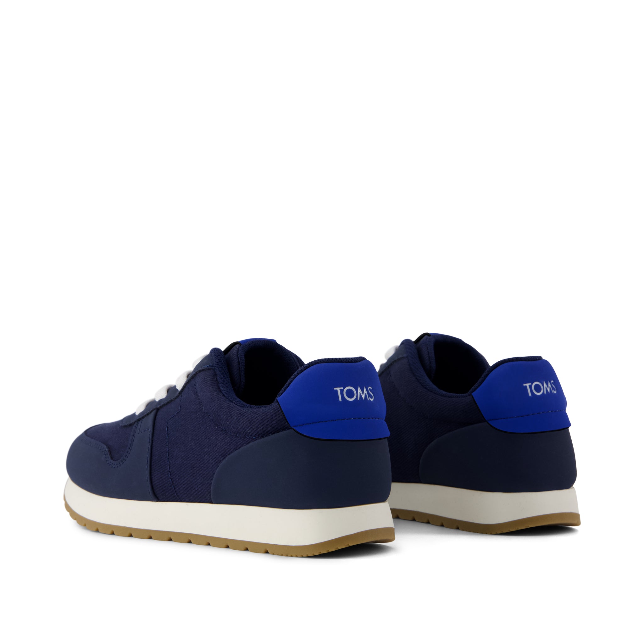 TRVL LITE Retro Runner Kids Sneaker Water Repellent Multi Navy Vintage Twill - Image 4
