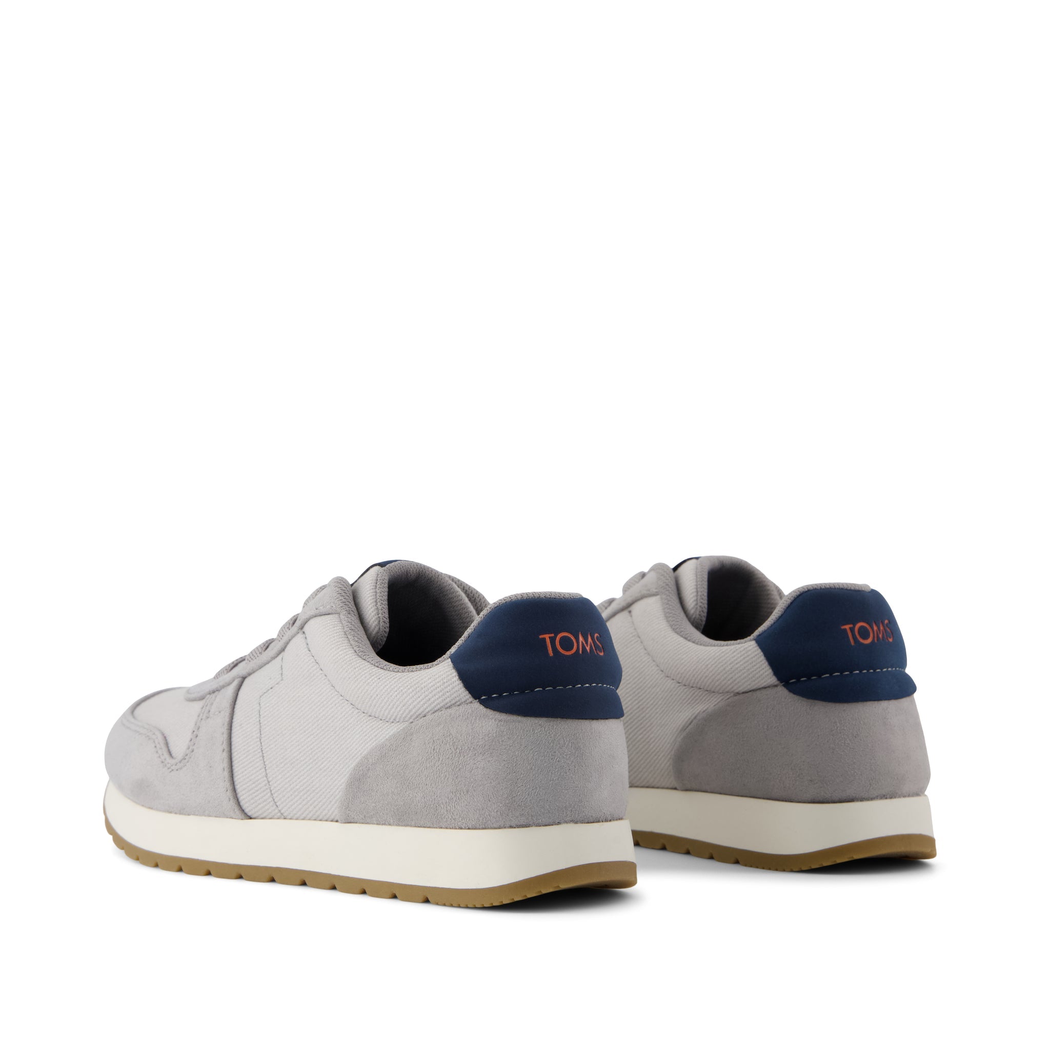 TRVL LITE Retro Runner Kids Sneaker Water Repellent Drizzle Grey Vintage Twill - Image 3