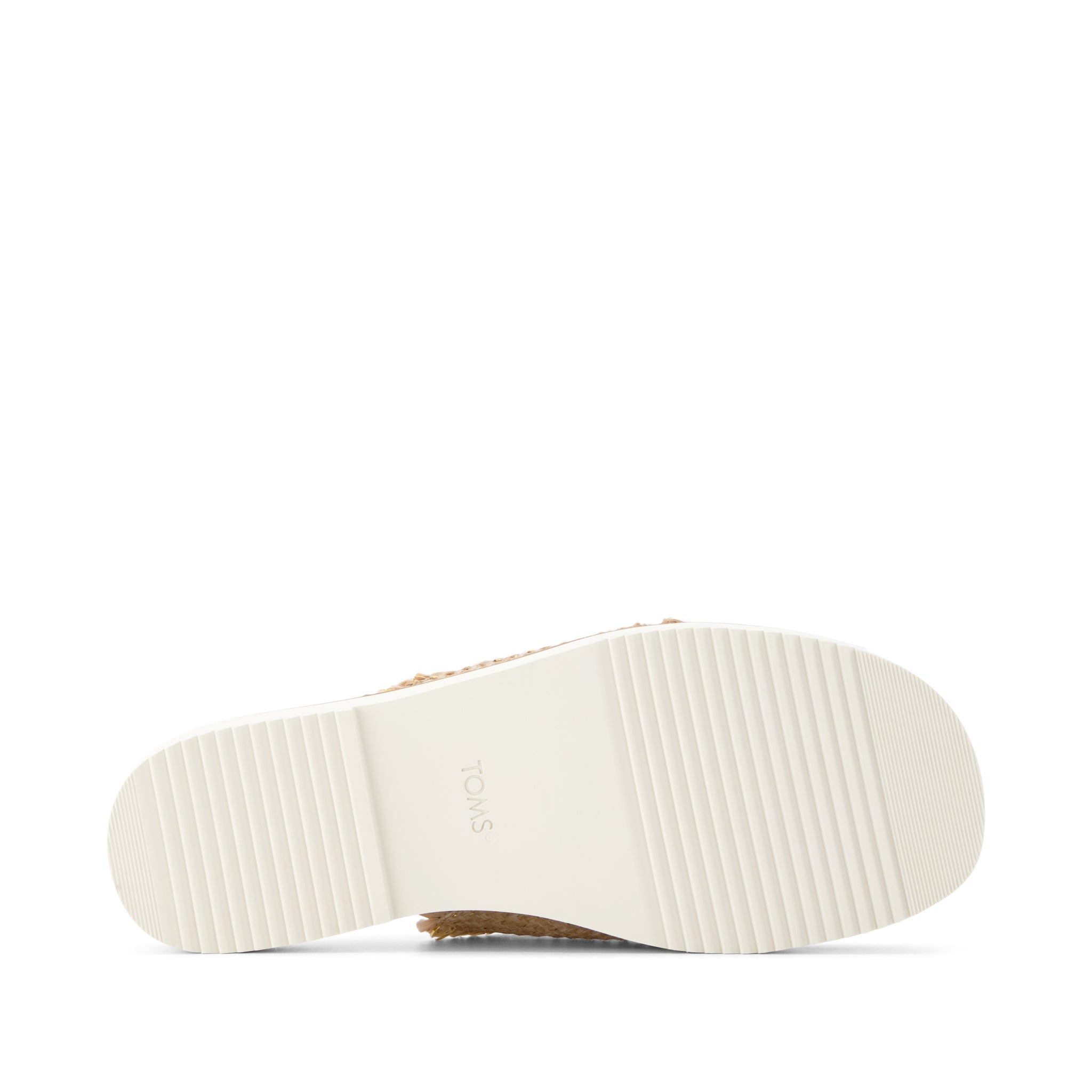Womens Mae Crossover Slide Sandal Natural Metallic Rafia - Image 5