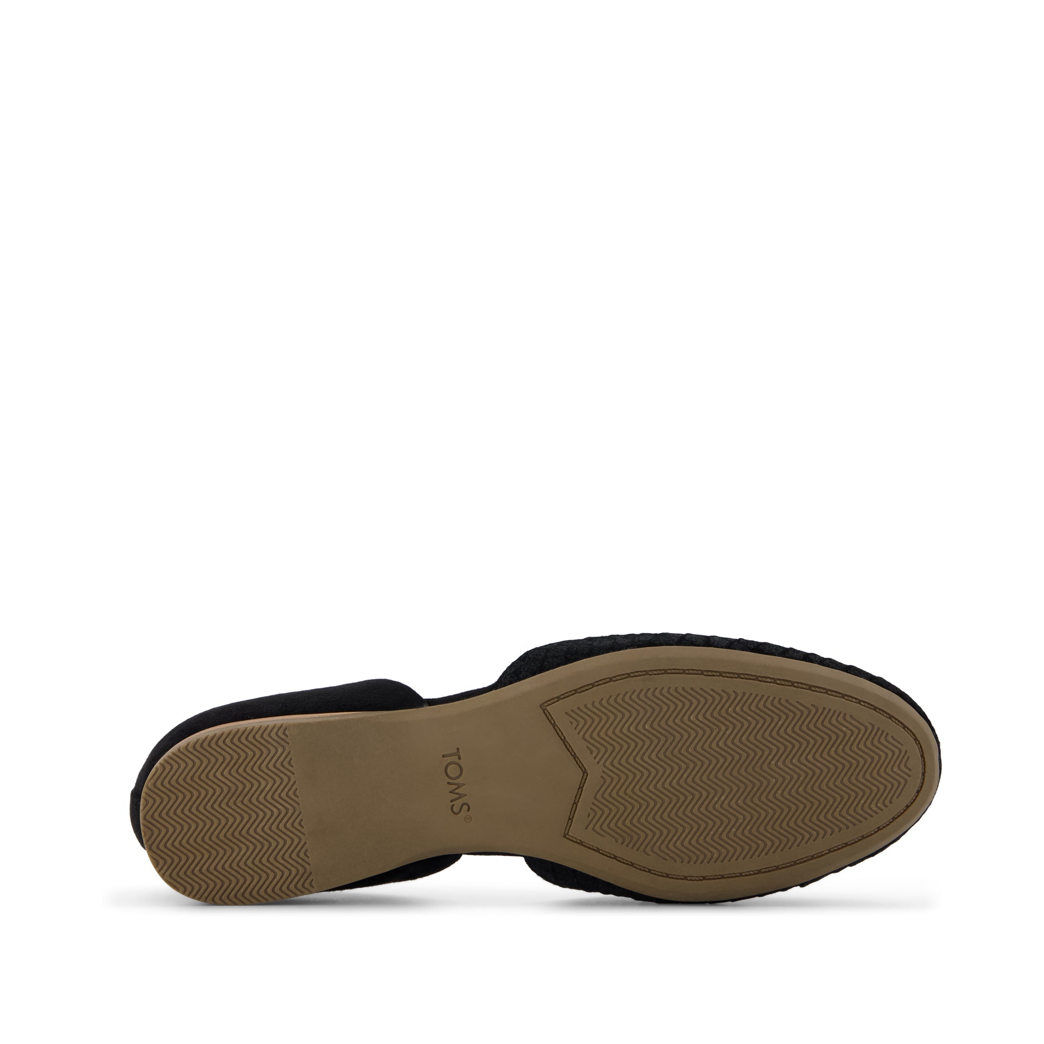 Womens Gemma D'Orsay Flat Black Croc Microsuede - Image 4