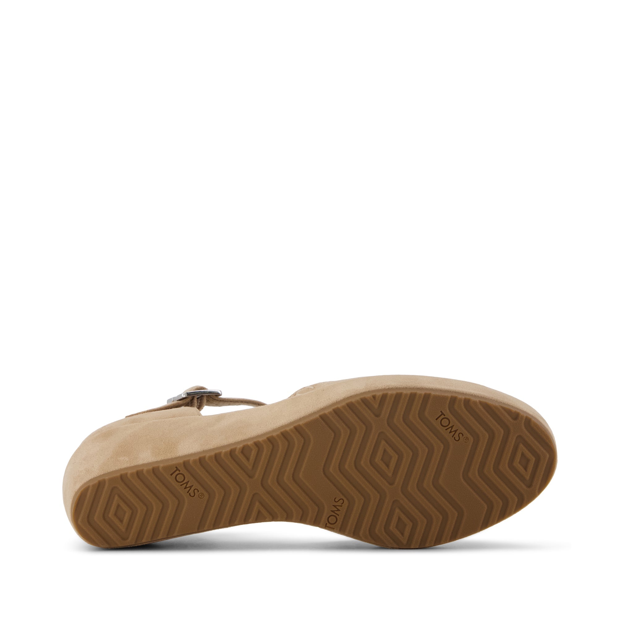 Womens Gwyneth Wedge Taupe Deco Stitch Microsuede - Image 5
