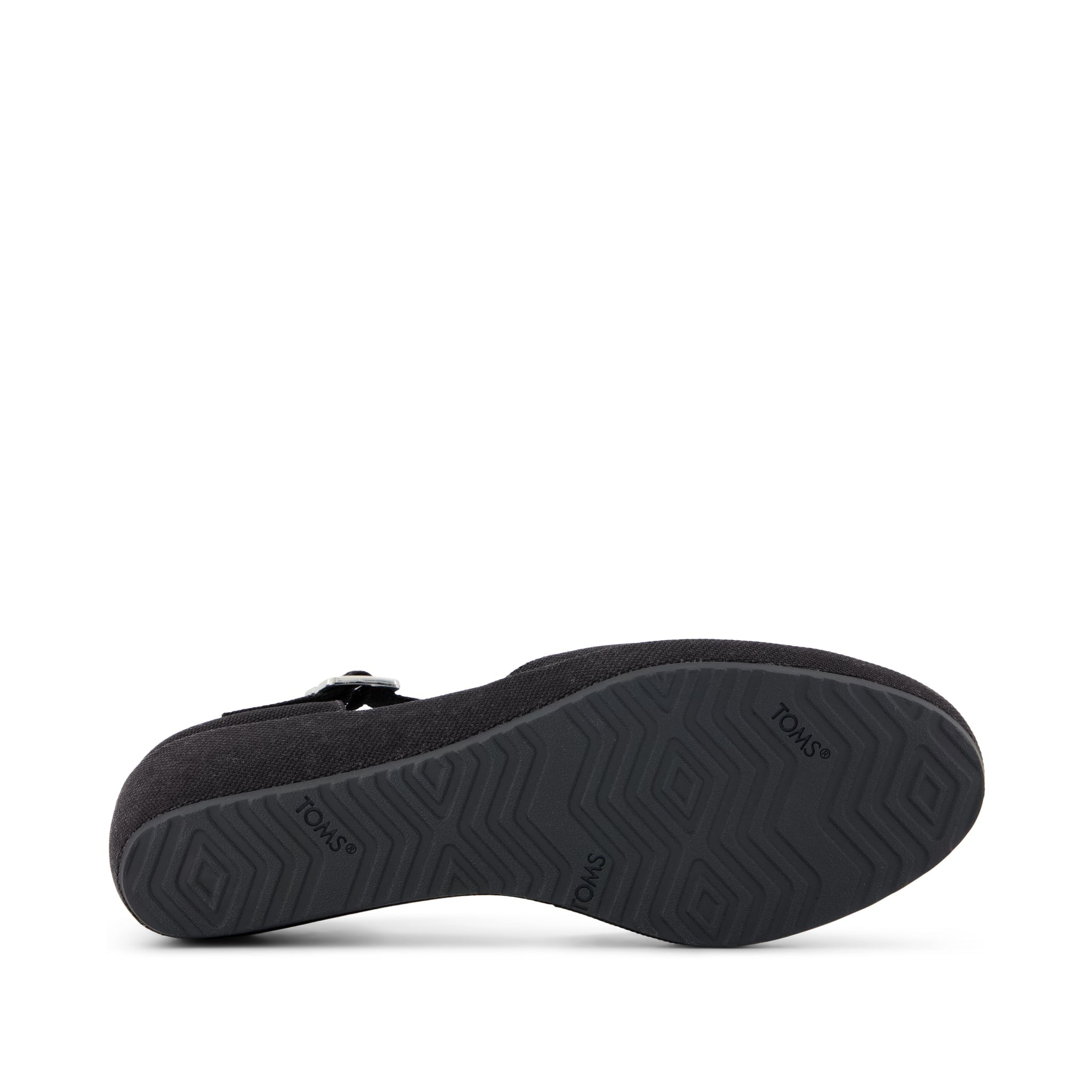Womens Gwyneth Wedge Black Canvas - Image 5