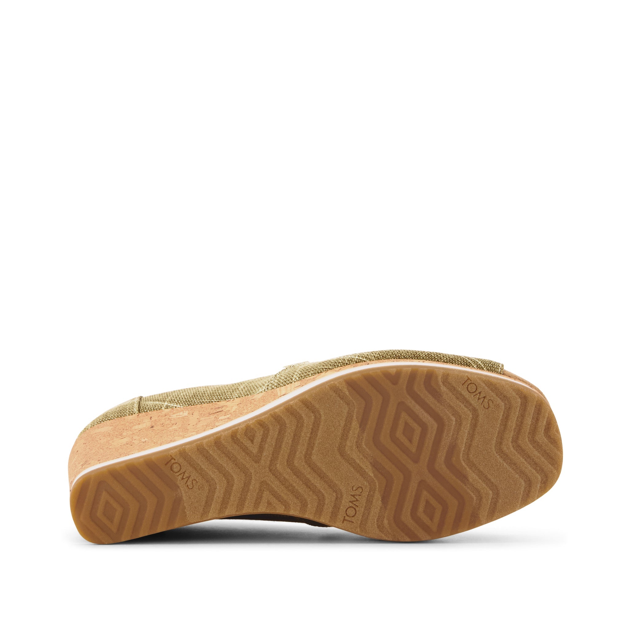 Womens Essential Wedge Gold Shimmer Crosshatch - Image 5