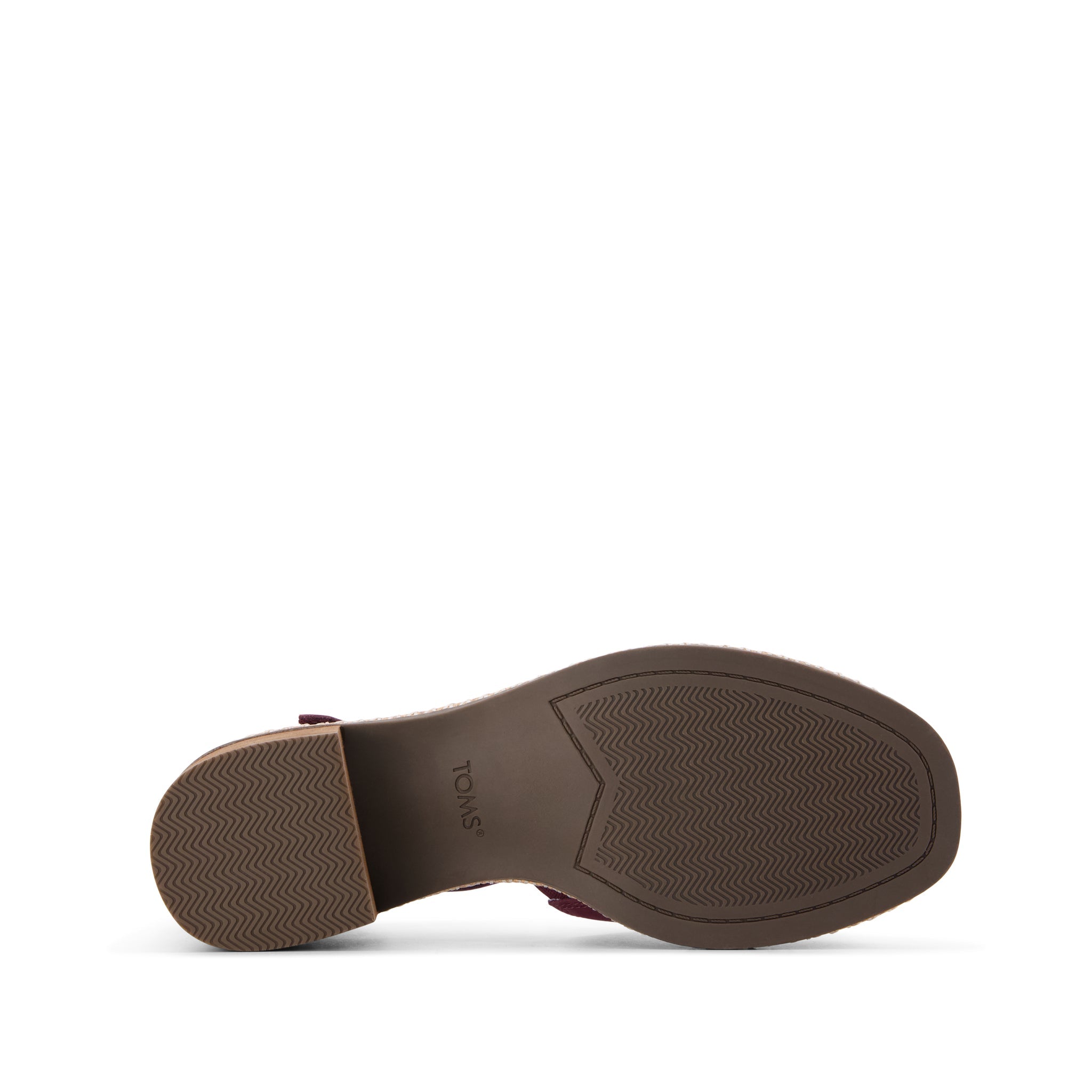 Womens Ines Heel Burgundy Nubuck Leather - Image 4