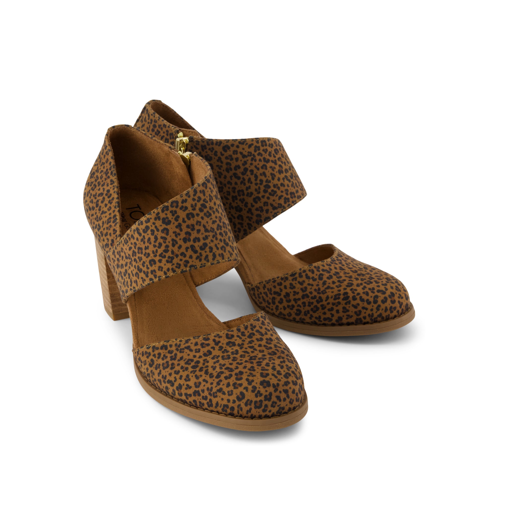 Womens Milan Nova Heel Toffee Leopard Print - Image 2