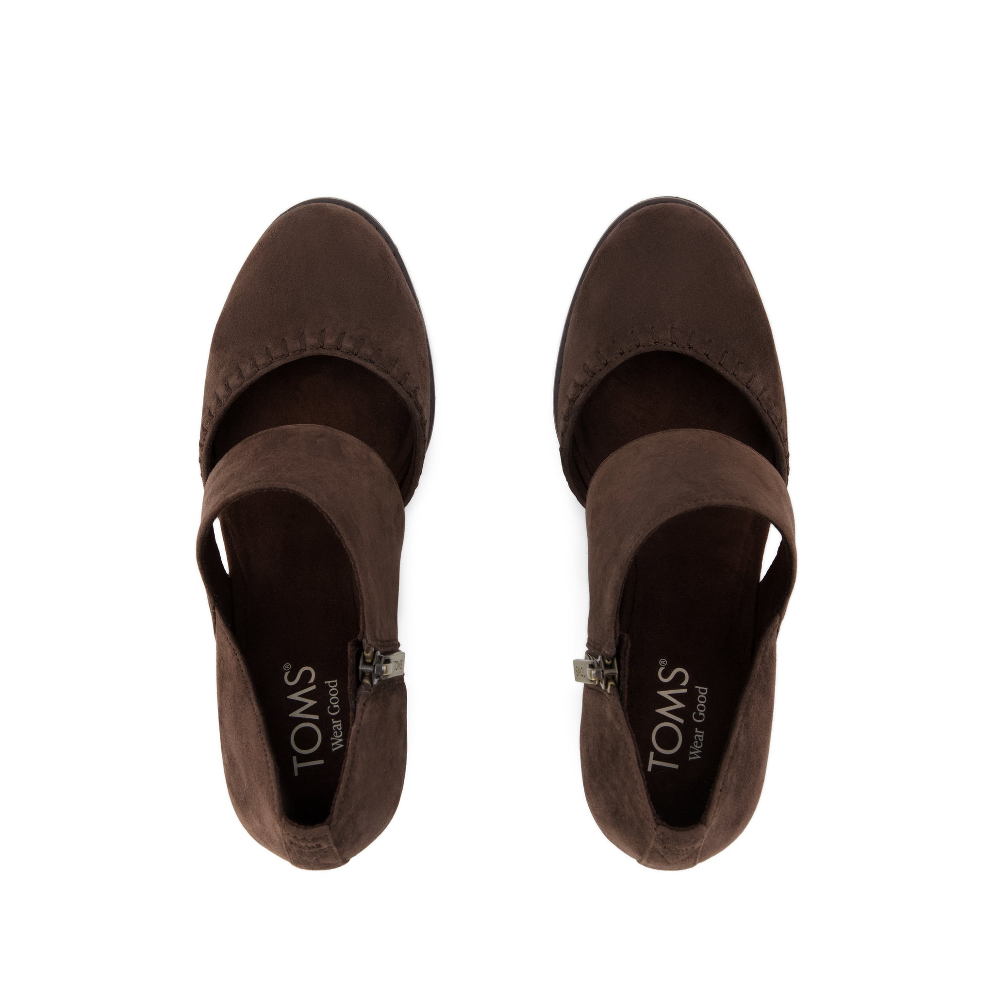 Womens Milan Nova Heel Chocolate Brown Kid Suede - Image 6