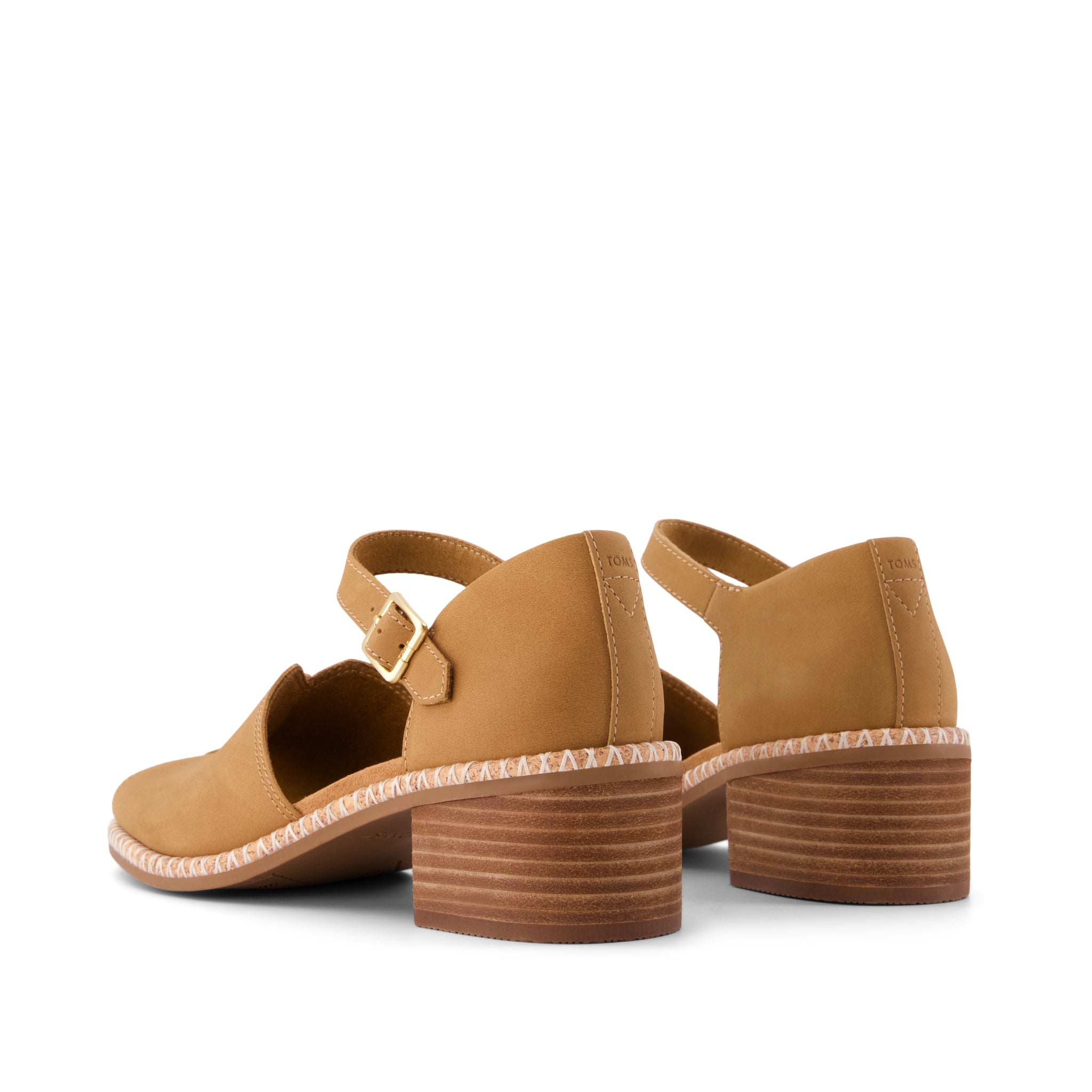 Womens Ines Heel Toffee Nubuck Leather - Image 3