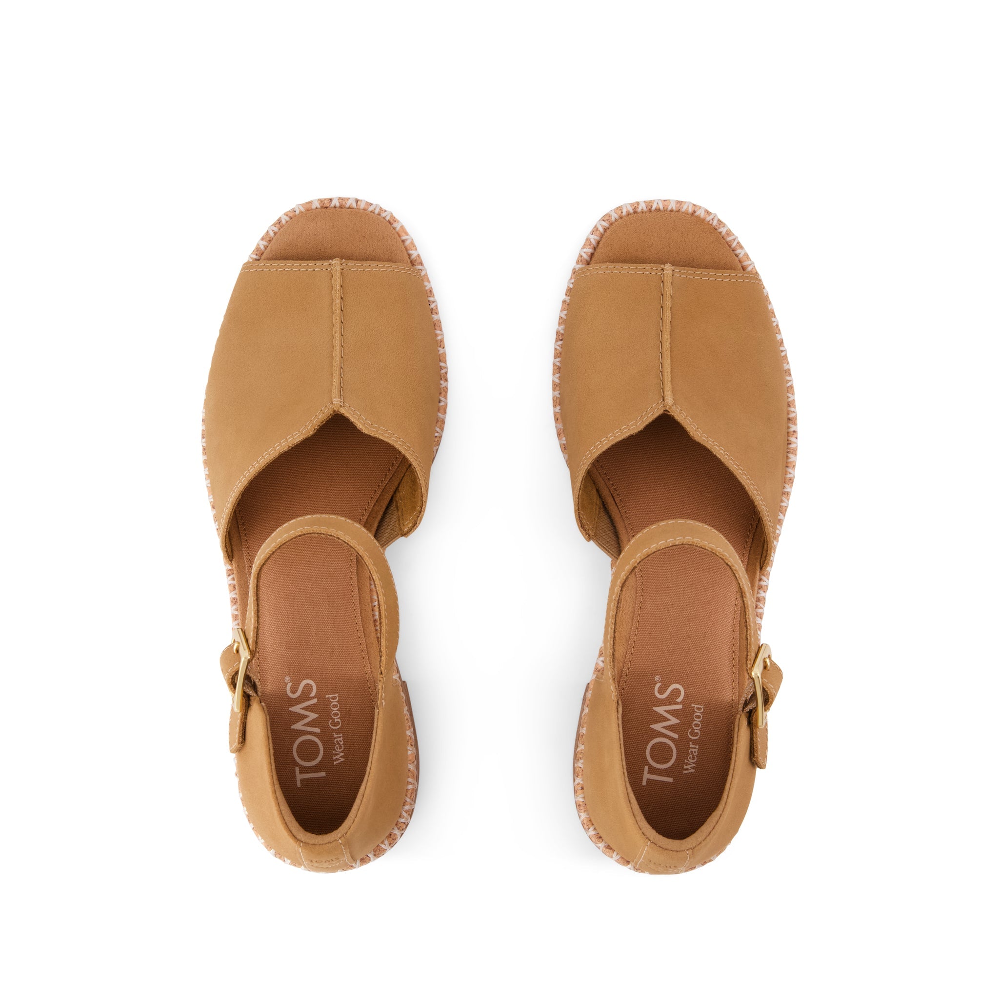 Womens Ines Heel Toffee Nubuck Leather - Image 5