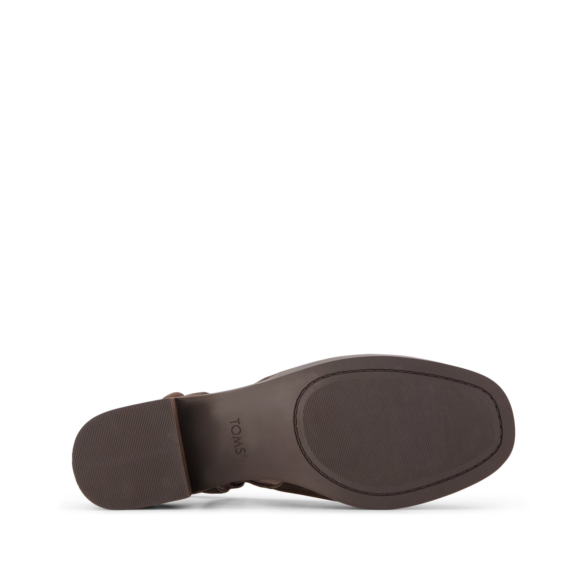 Womens Jaclyn Slingback Heel Chocolate Brown Nubuck Leather - Image 5