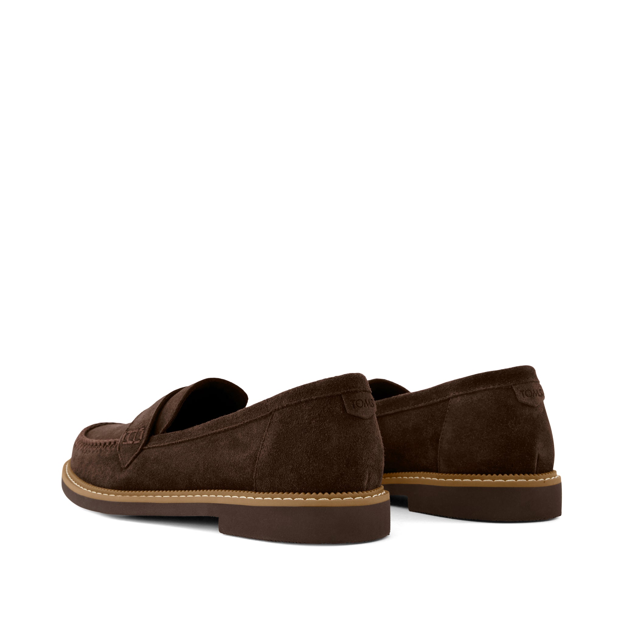 Womens Marie Loafer Chocolate Brown Deco Stich Suede - Image 4