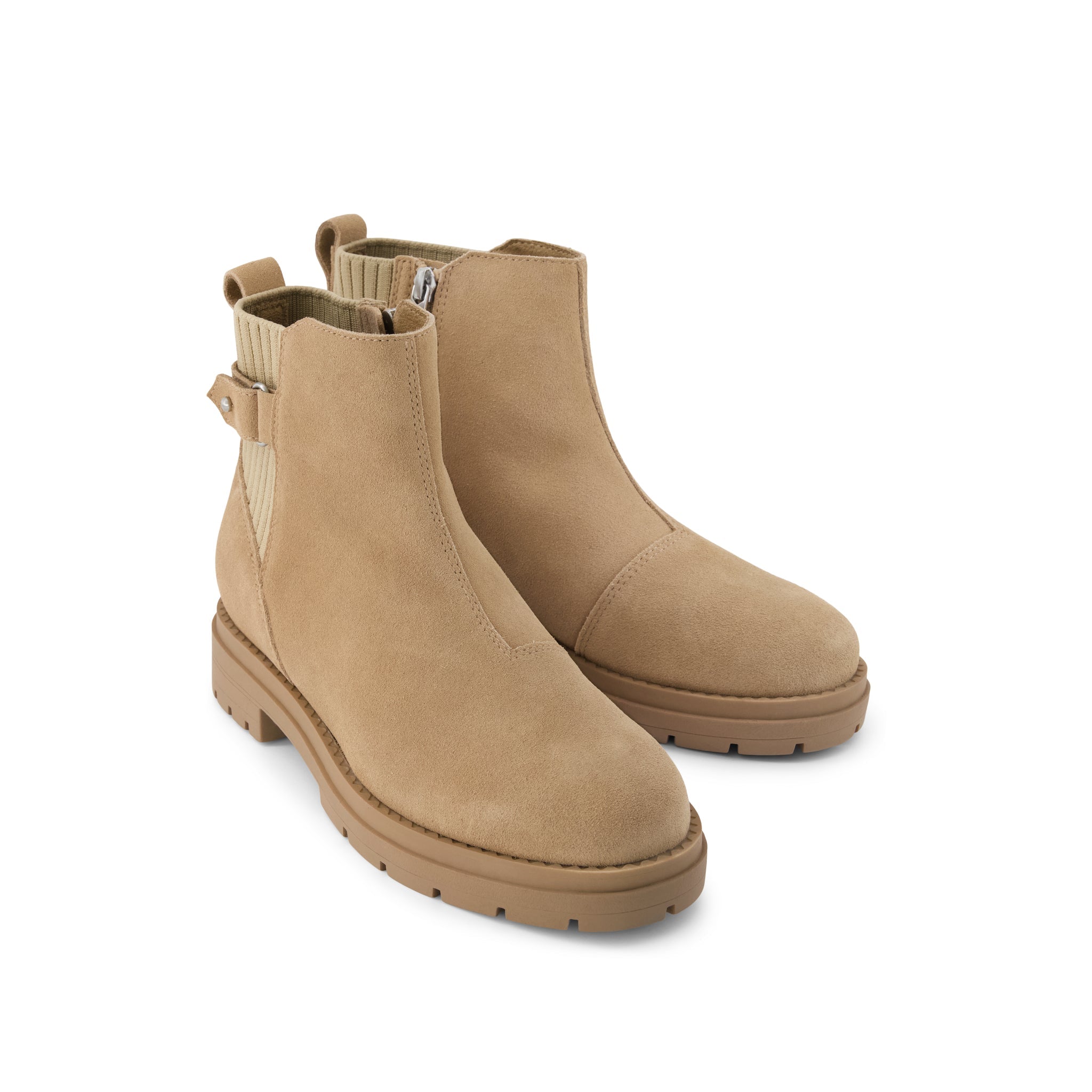 Womens Astrid Boot Water Repellent Taupe Suede - Image 2