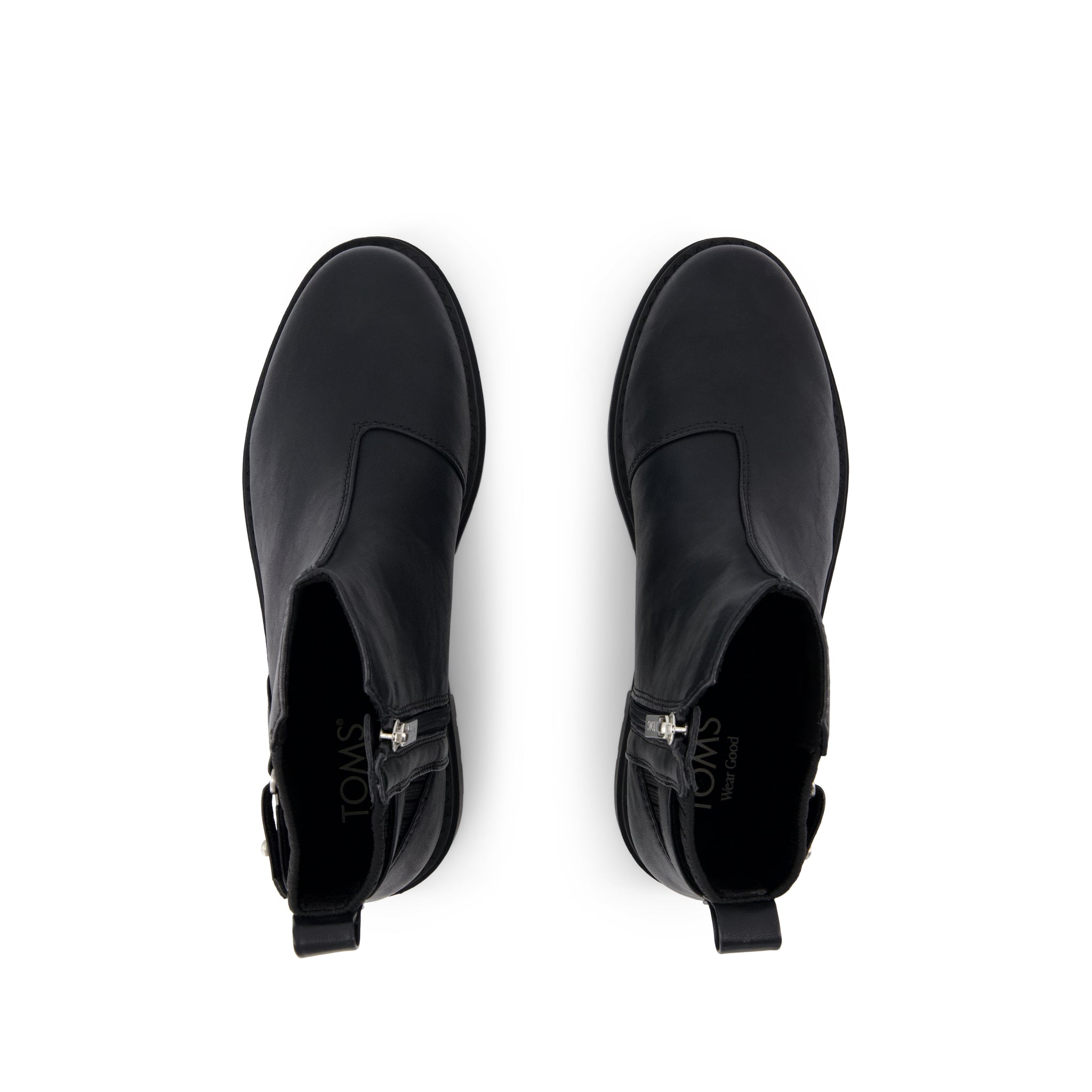 Womens Astrid Boot Water Repellent Black Faux Leather - Image 5