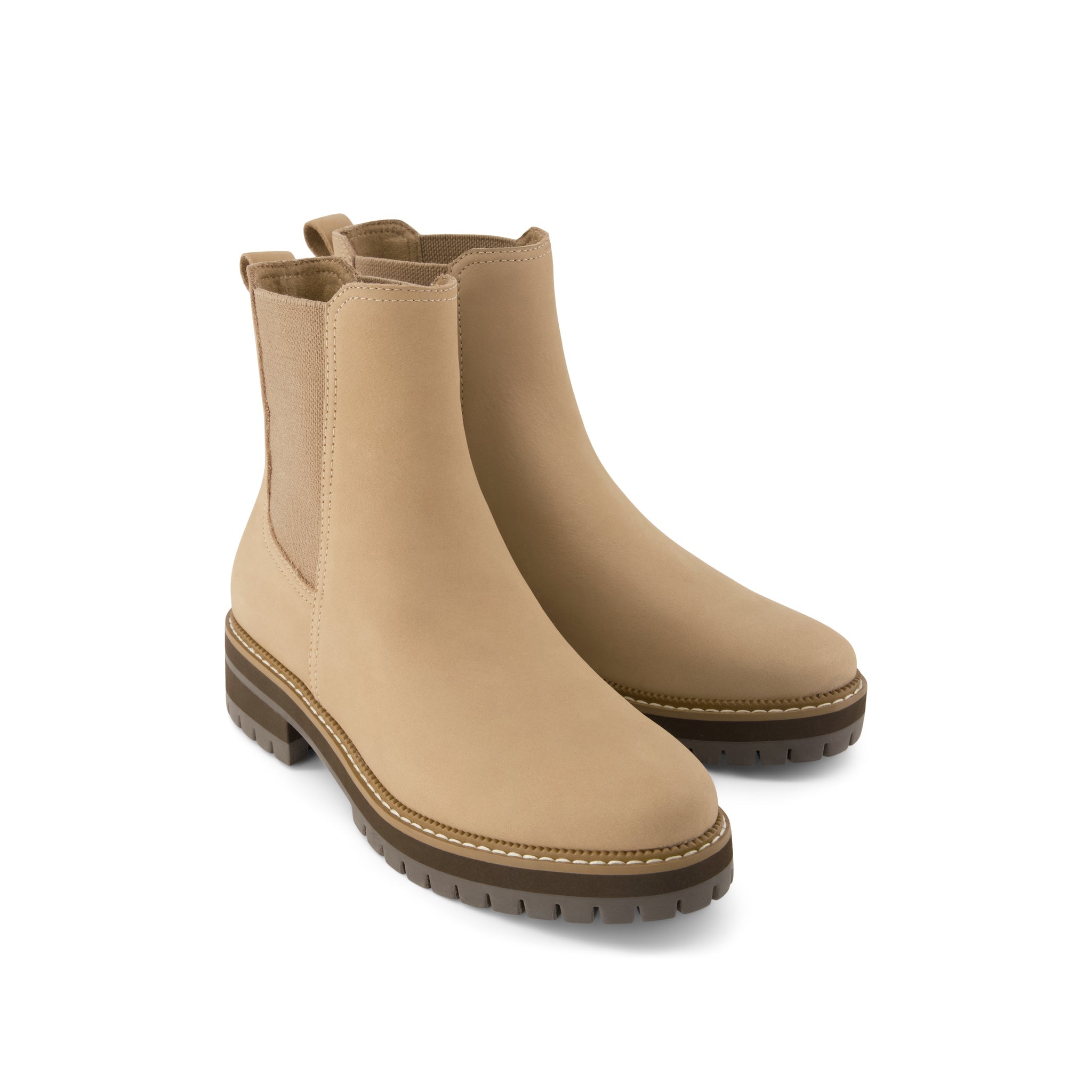 Womens Bennet Boot Water Resistant Taupe Nubuck Leather - Image 2