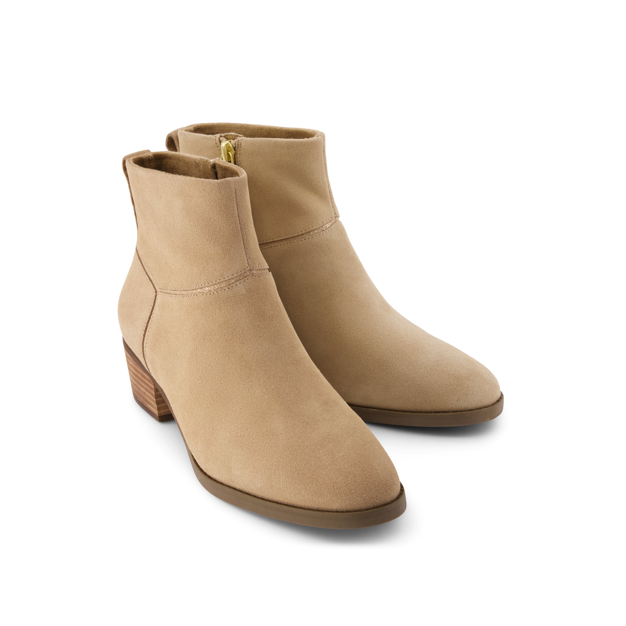 Womens Elia Ankle Boot Water Resistant Taupe Suede - Image 2