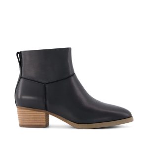 Womens Elia Ankle Boot Water Resistant Black Leather