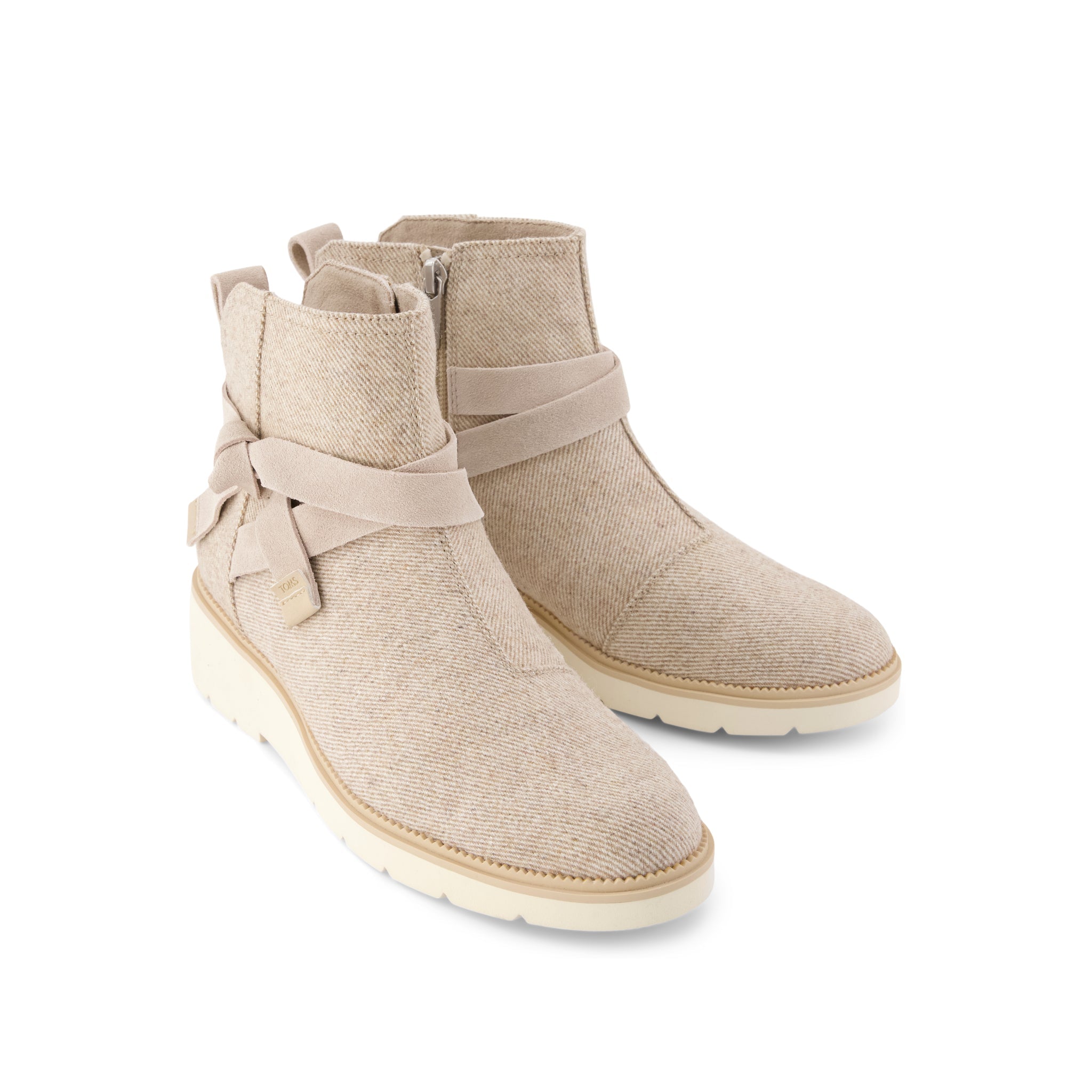 Womens Marlow Boot Water Repellent Natural Shimmer Twill - Image 3