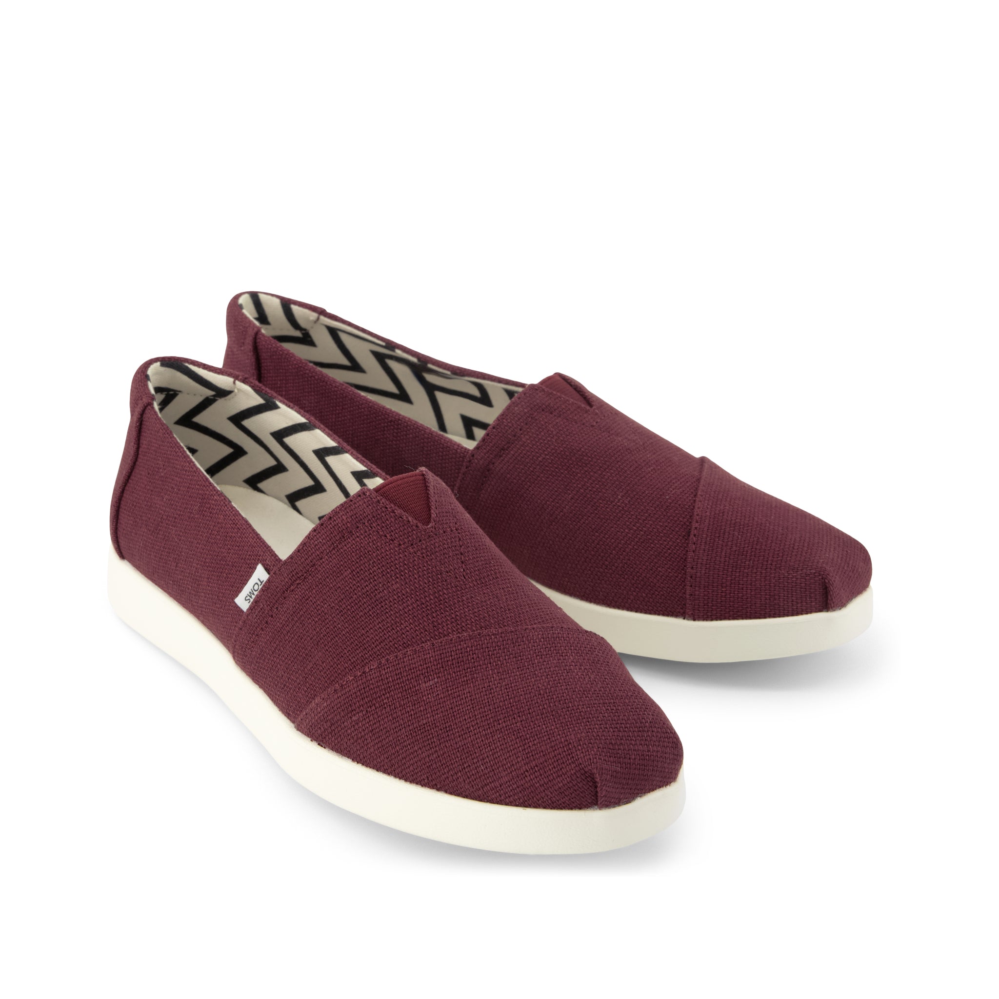 Womens Alpargata Plus Burgundy Heritage Canvas - Image 2