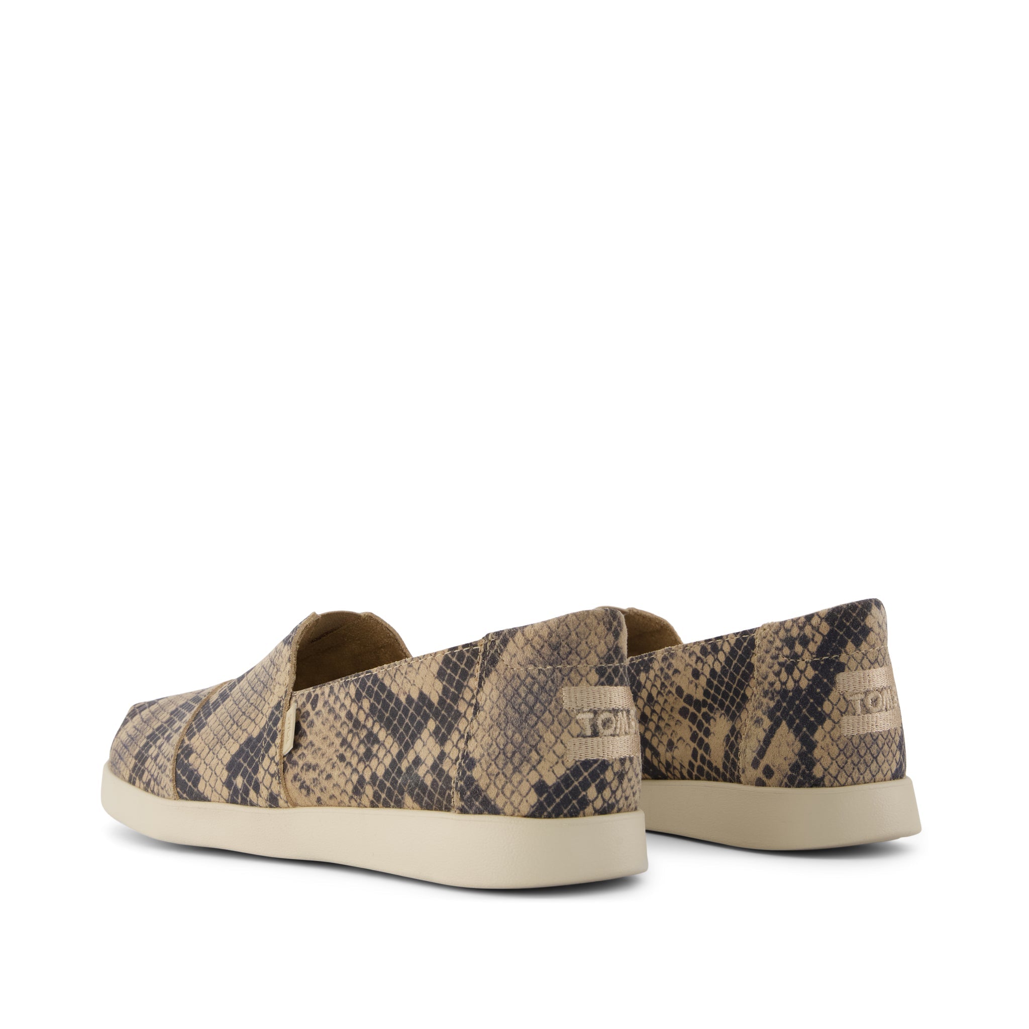 Womens Alpargata Plus Taupe Snake Print Suede - Image 4