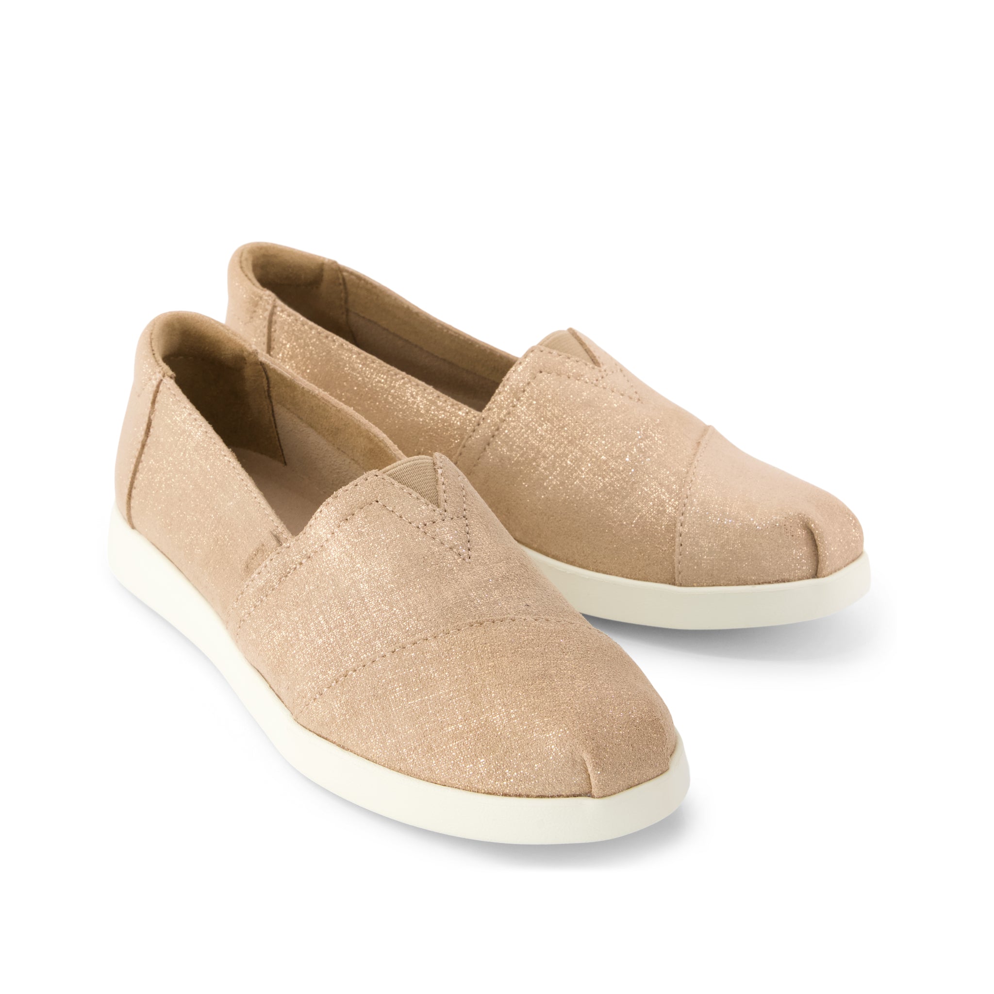 Womens Alpargata Plus Bronze Metallic Crosshatch Suede - Image 3