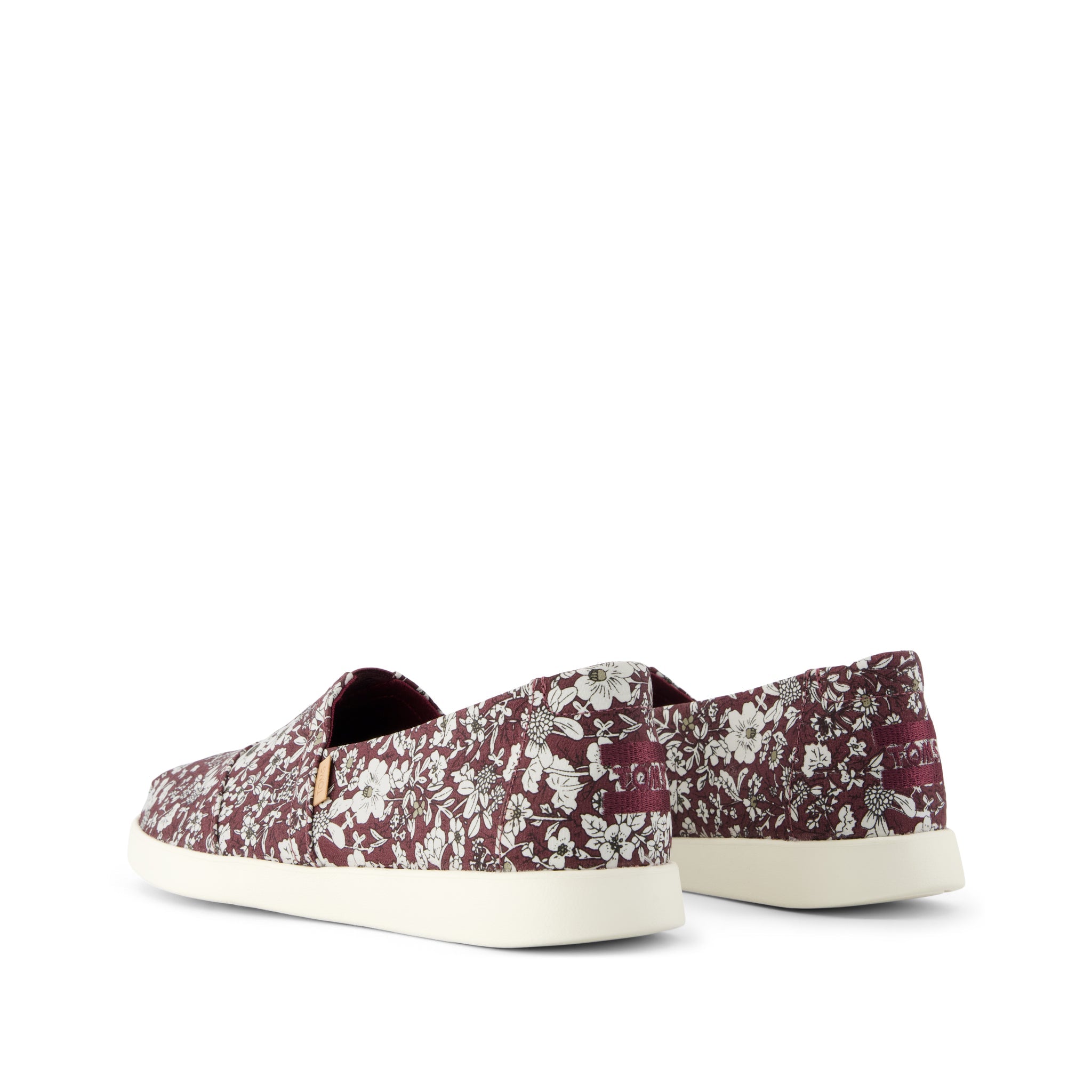 Womens Alpargata Plus Burgundy Floral Print - Image 3