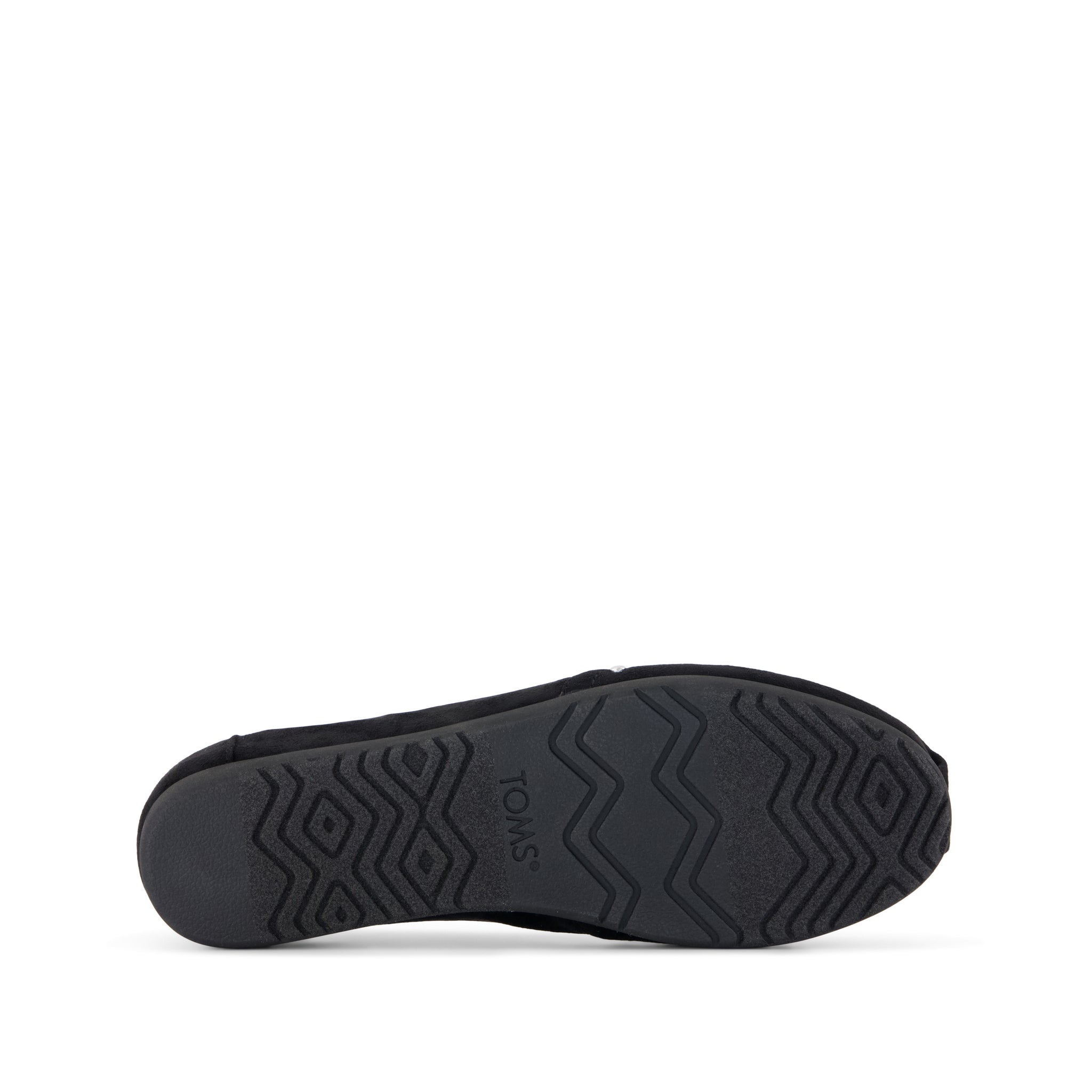 Womens Alpargata Ballet Flat Black Microsuede - Image 5