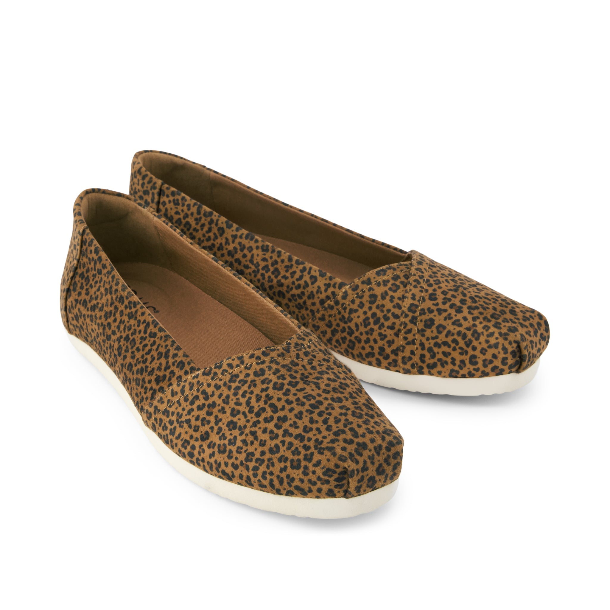 Womens Alpargata Ballet Flat Toffee Leopard Print - Image 3