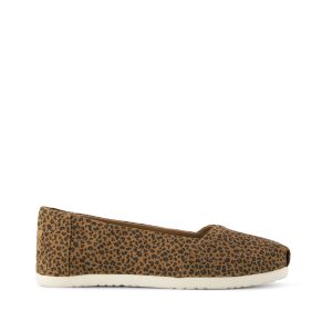 Womens Alpargata Ballet Flat Toffee Leopard Print
