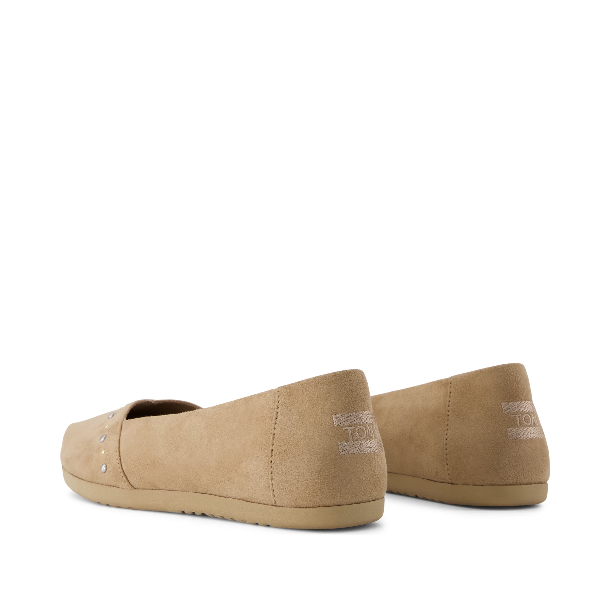Womens Alpargata Ballet Flat Taupe Microsuede - Image 4