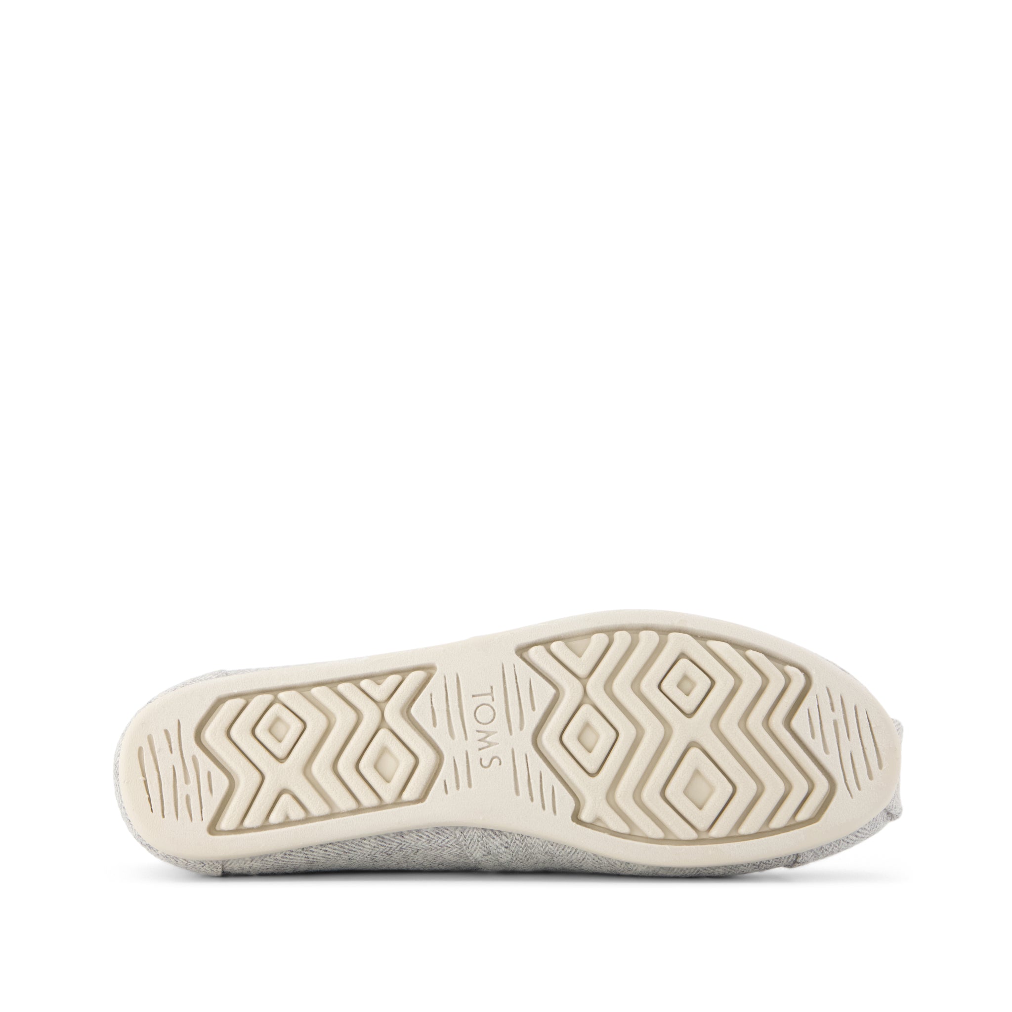 Womens Alpargata Classic Light Grey Heritage Herringbone w/ Faux Fur - Image 4