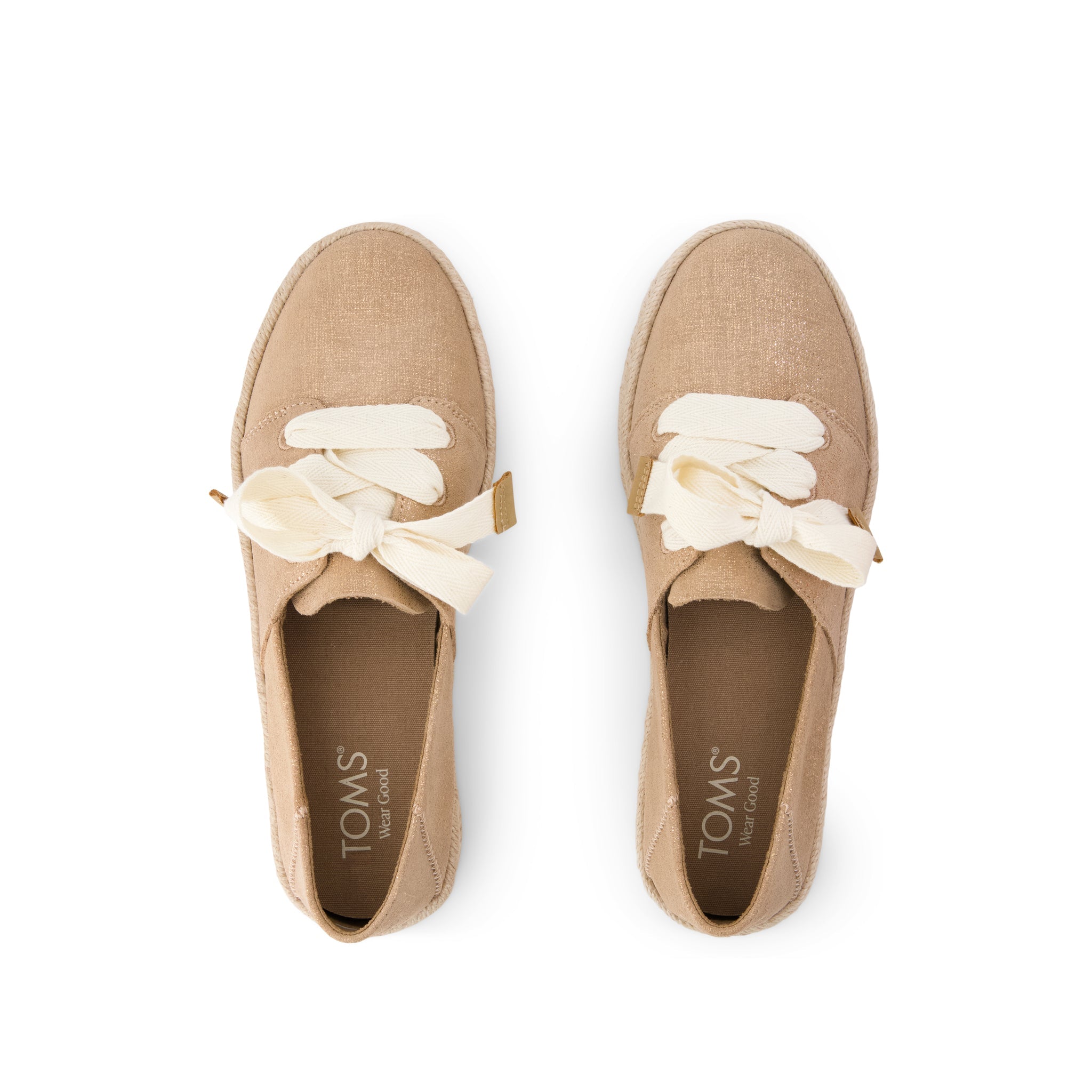 Womens Carolina Lace-Up Espadrille Bronze Crosshatch Suede - Image 6
