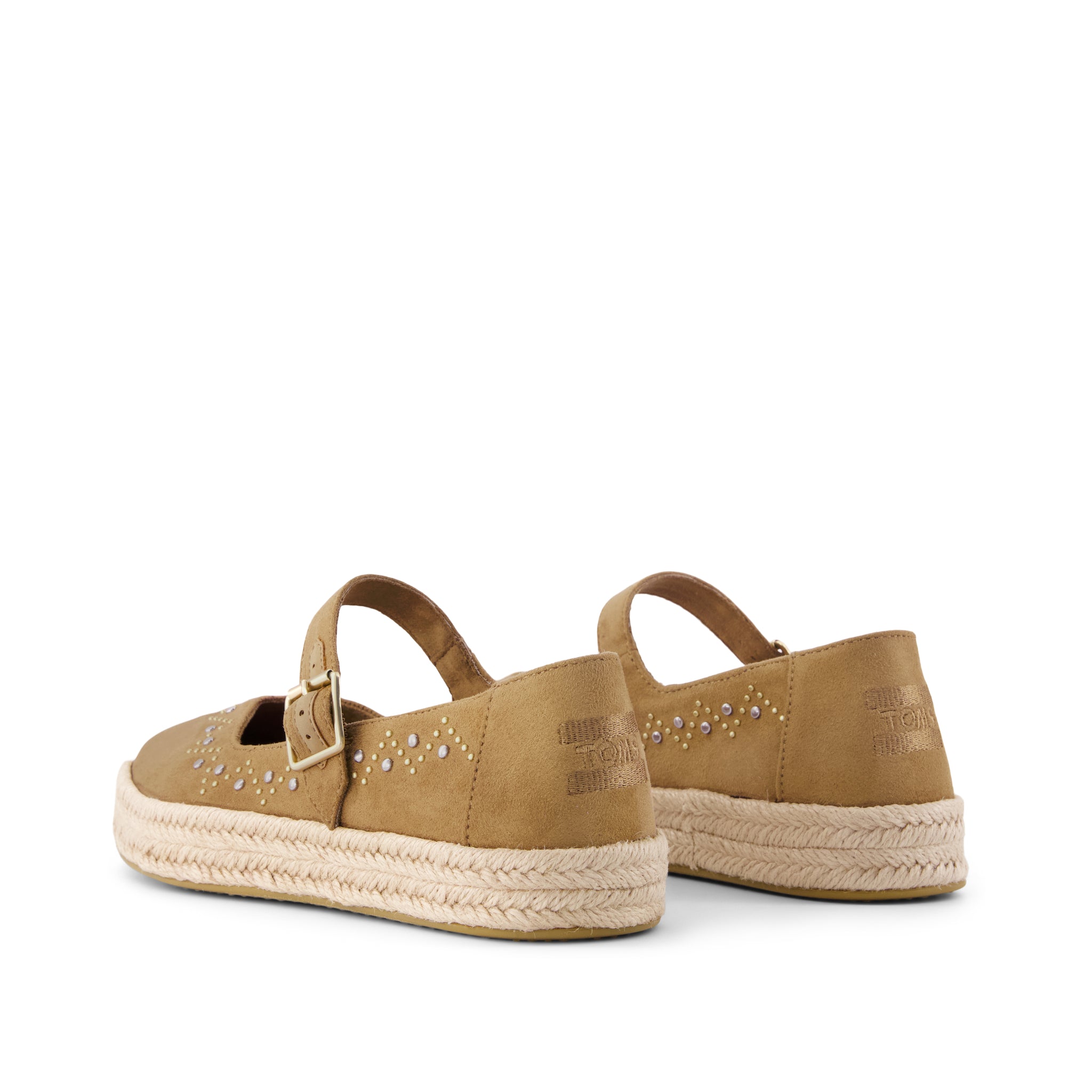 Womens Carolina Mary Jane Espadrille Toffee Microsuede - Image 3