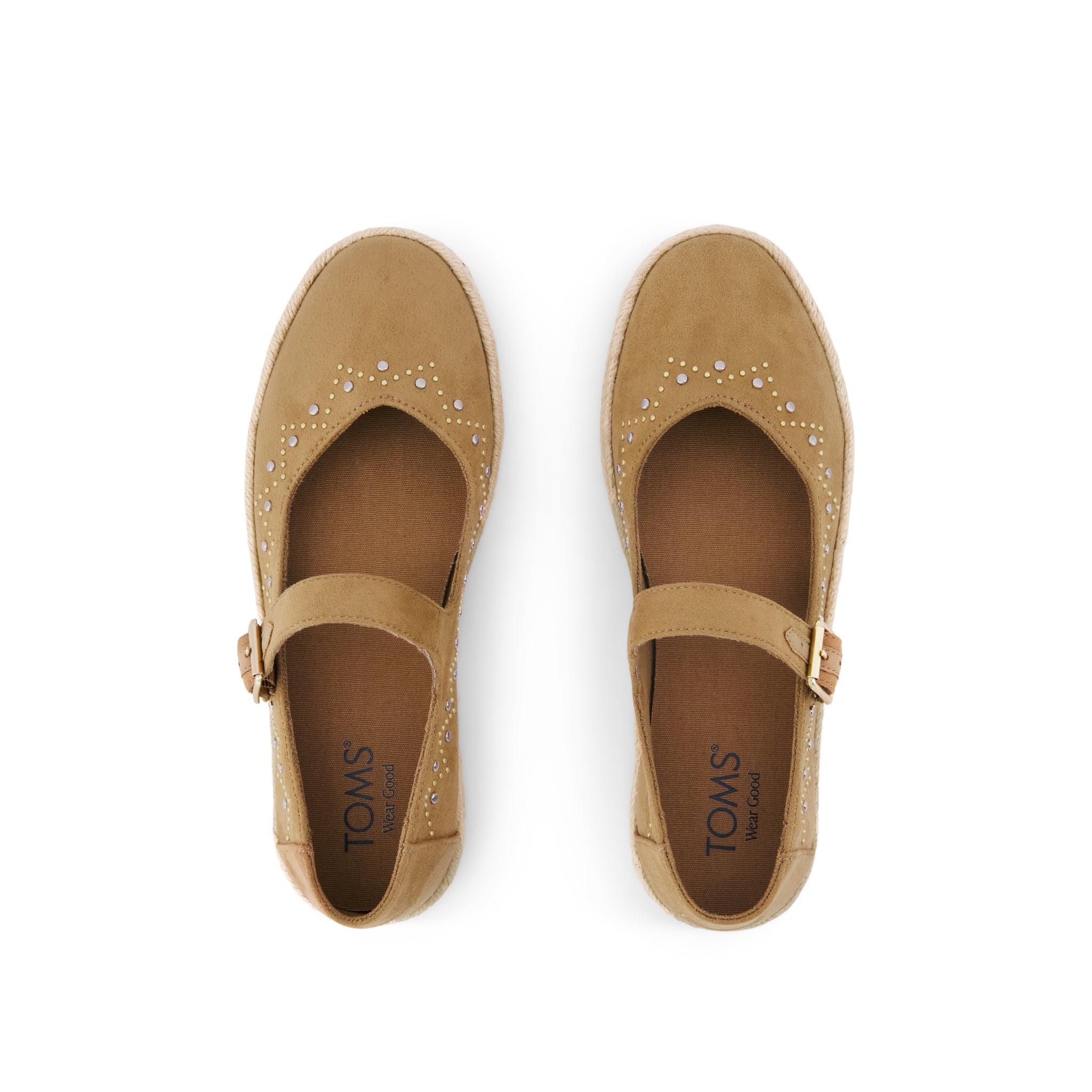 Womens Carolina Mary Jane Espadrille Toffee Microsuede - Image 5
