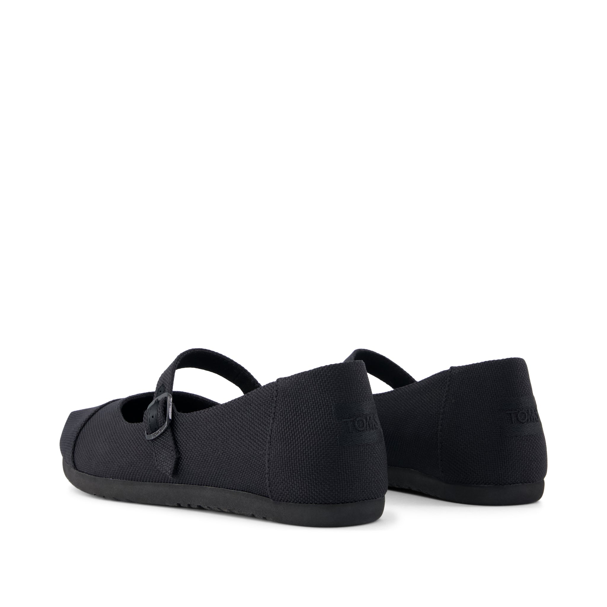 Womens Alpargata Mary Jane Black Canvas - Image 4